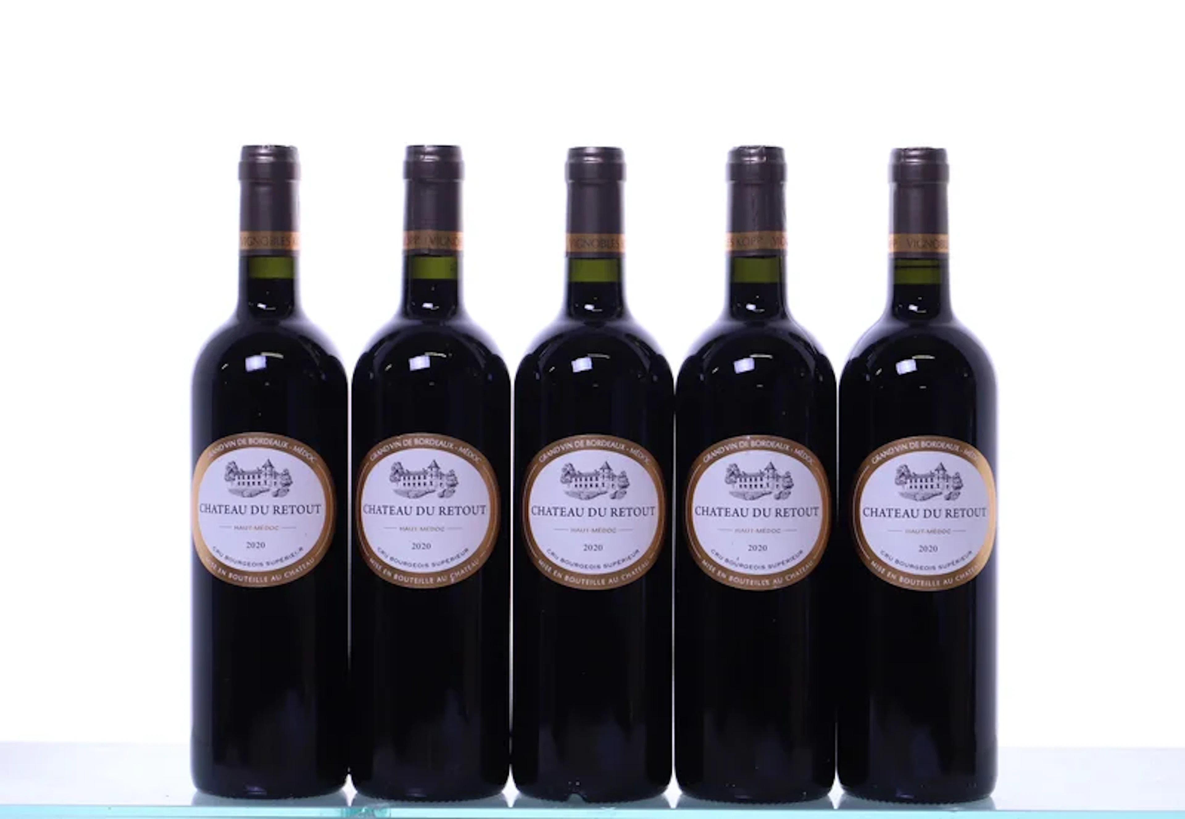 5 bottles. Château du Retout Cru Bourgeois Haut-Médoc, 2020. Rating: P90.