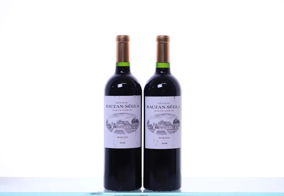 2 bottles. Château Rauzan-Ségla 2ème Cru Margaux, 2018. Rating: P98+/WS96.