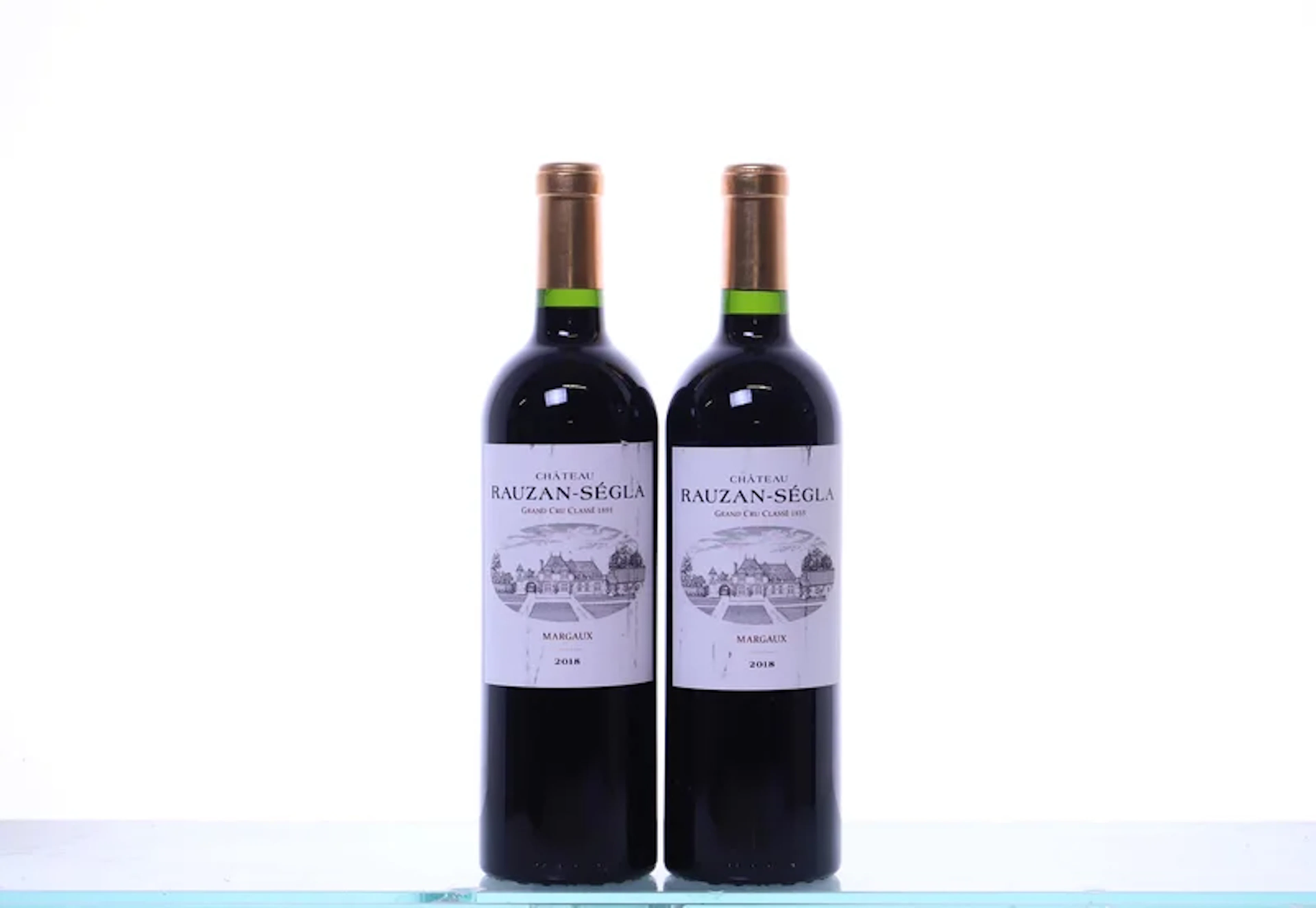 2 bottles. Château Rauzan-Ségla 2ème Cru Margaux, 2018. Rating: P98+/WS96.