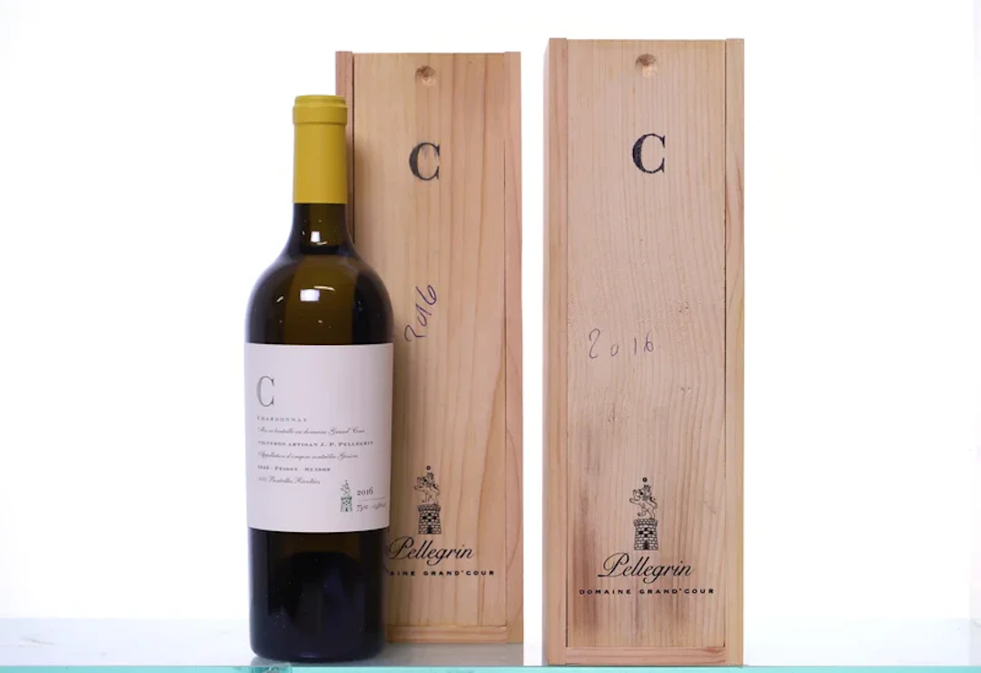 2 bottles, OWC-1. GENF Pellegrin, Grand'Cour Chardonnay C, 2016.