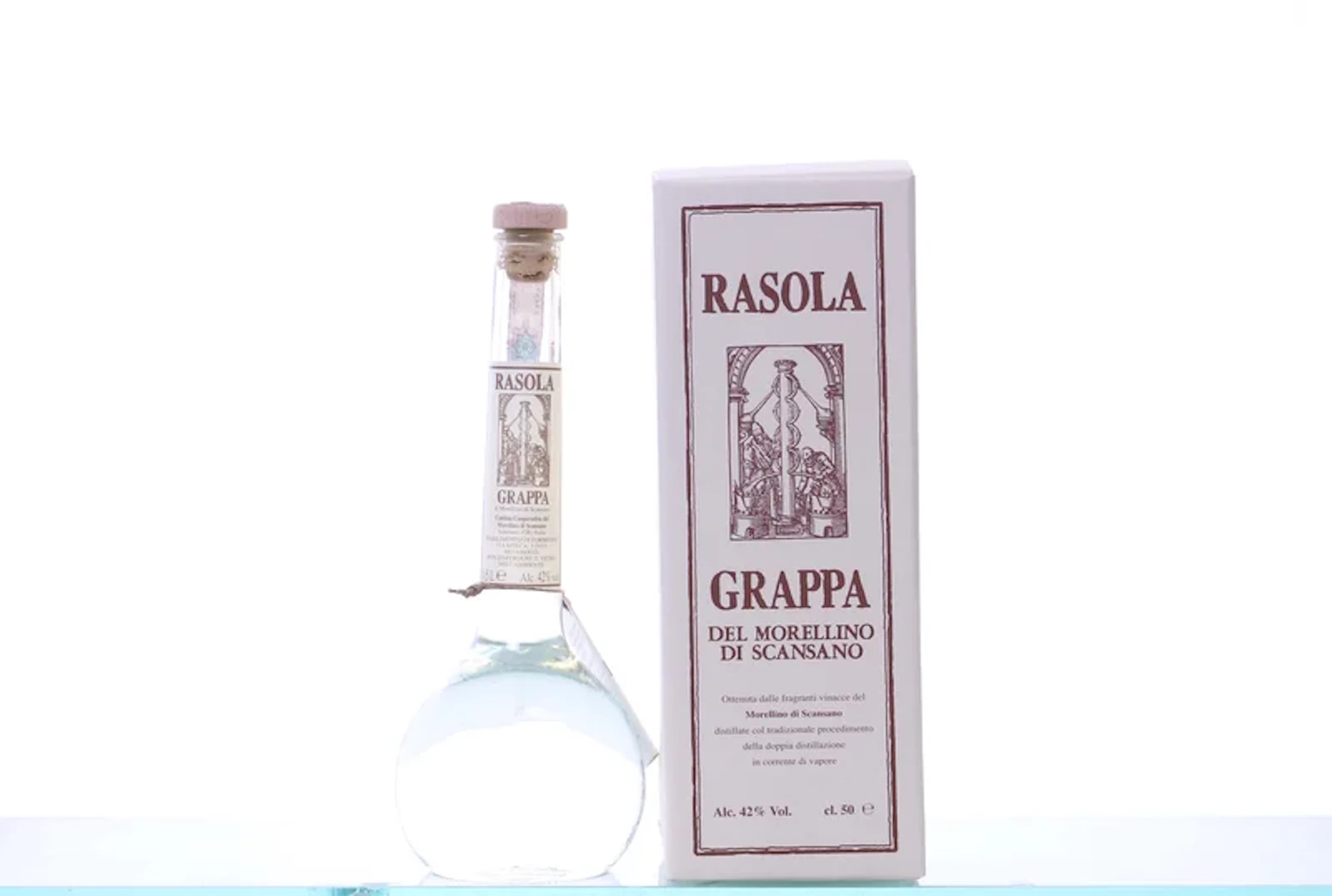 3 bottles, OC-1. GRAPPA Vignaioli, La Rasola, Grappa di Morellino di Scansano.