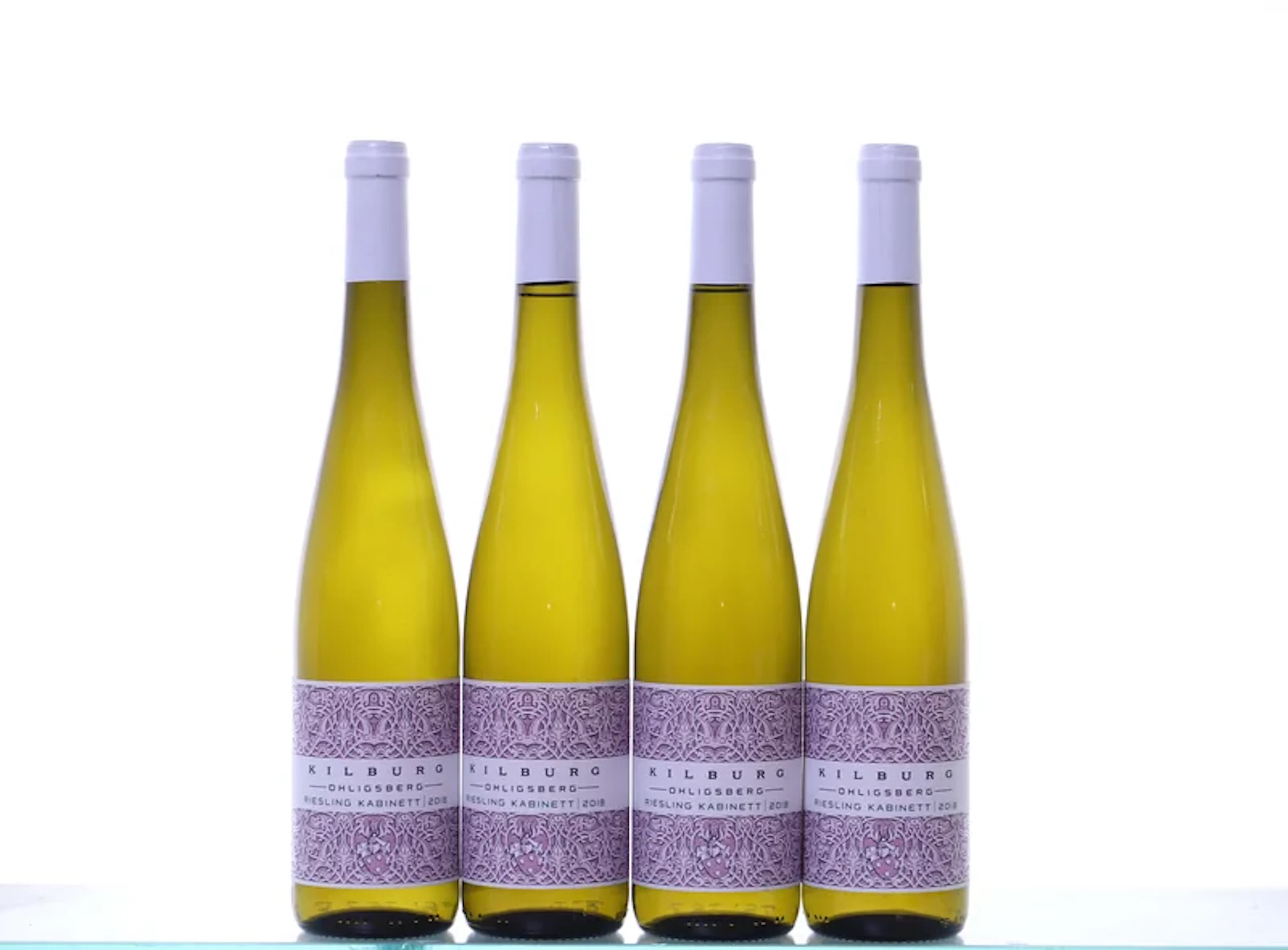 4 bottles. MOSEL Kilburg Max, Wintericher Ohligsberg, Riesling Kabinett, 2018.
