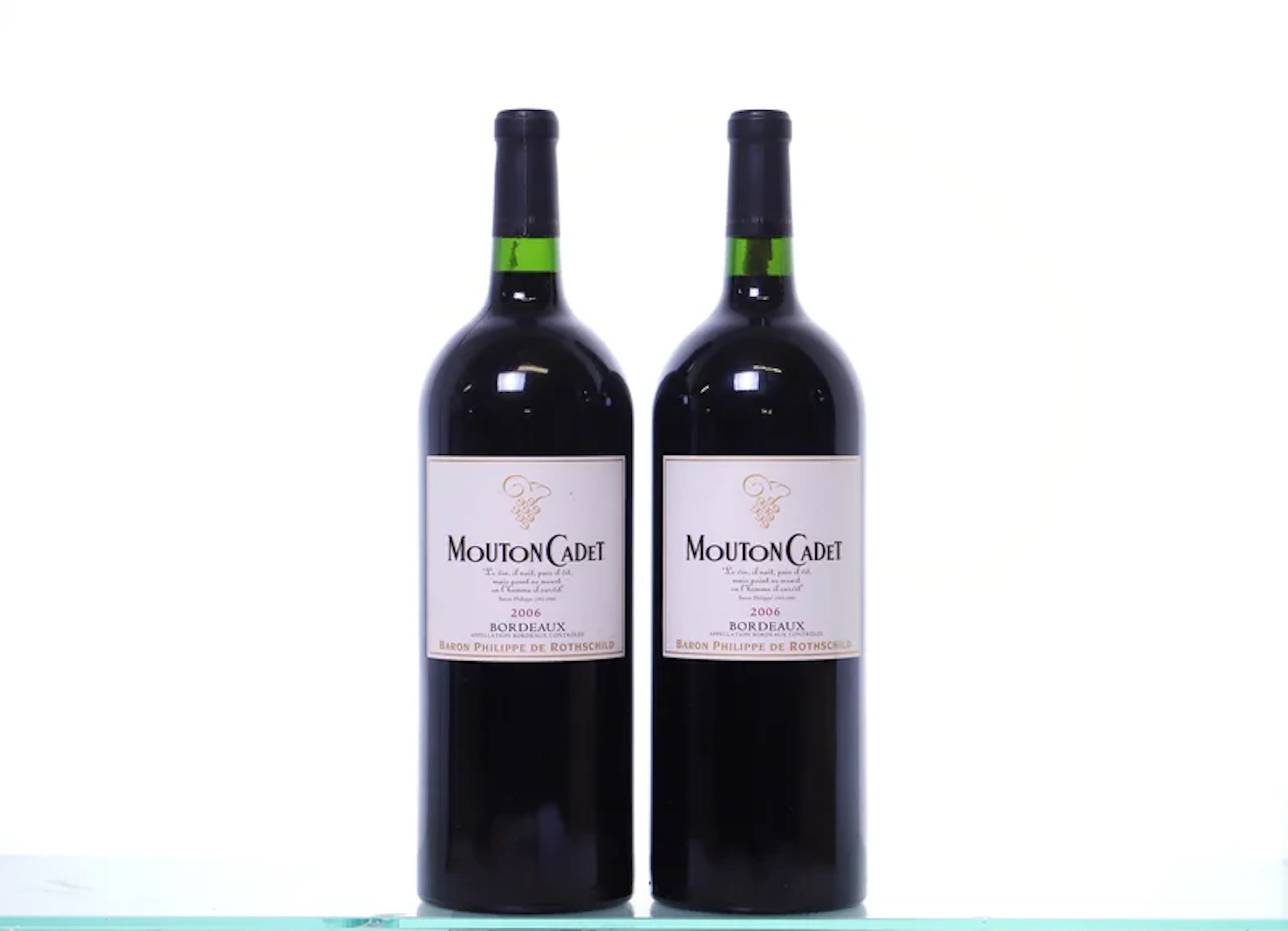 2 magnums. BARON PHILIPPE DE ROTHSCHILD Mouton-Cadet, 2006.