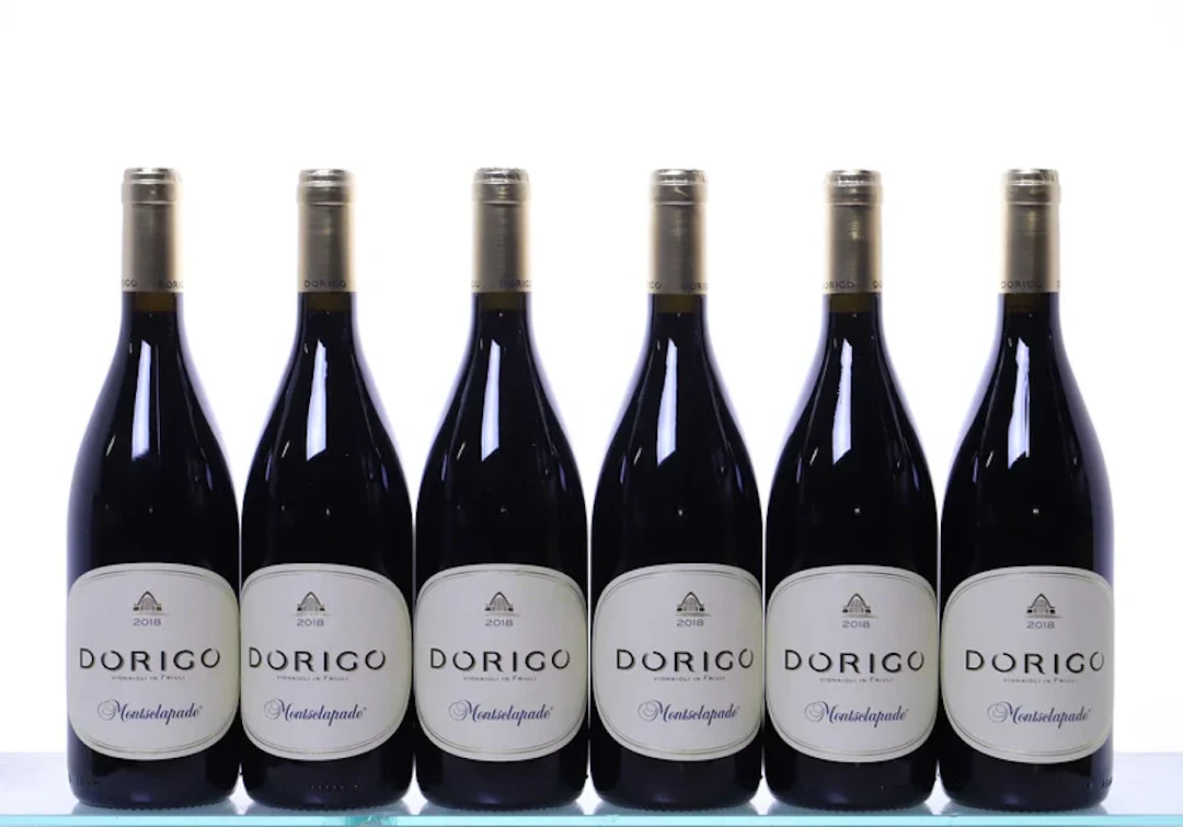 12 bottles, OC-6. FRIULI Dorigo, mixed, 2018. 1x Montsclapade , 1x Chardonnay.