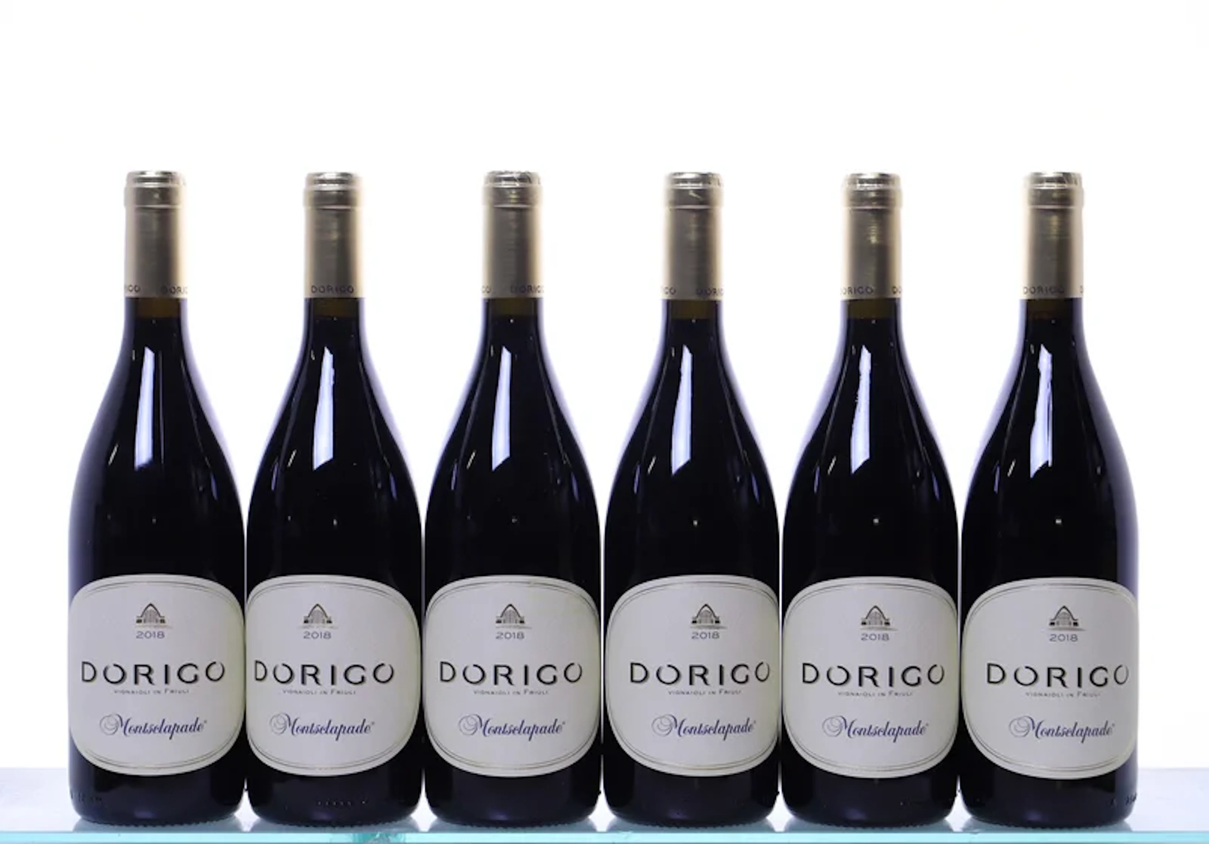 12 bottles, OC-6. FRIULI Dorigo, mixed, 2018. 1x Montsclapade , 1x Chardonnay.