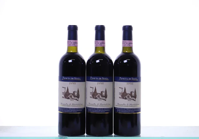 3 bottles. TENUTA DI SESTA Brunello di Montalcino, 1998.