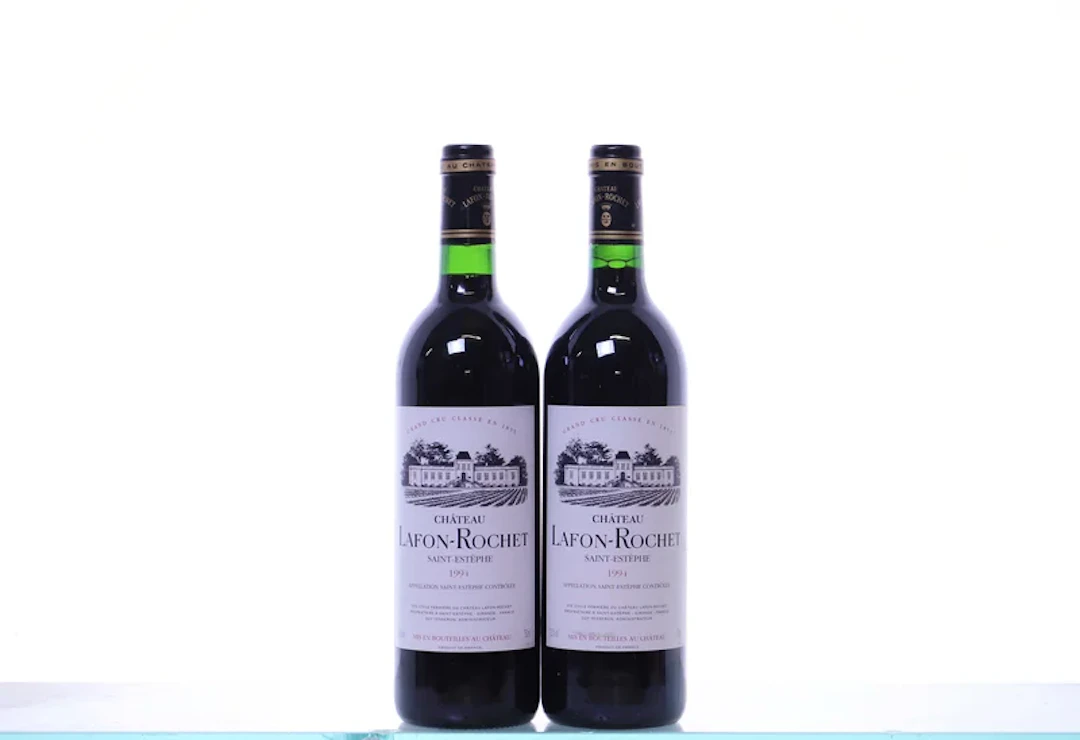 2 bottles. Château Lafon-Rochet 4ème Cru Saint-Estèphe, 1994.