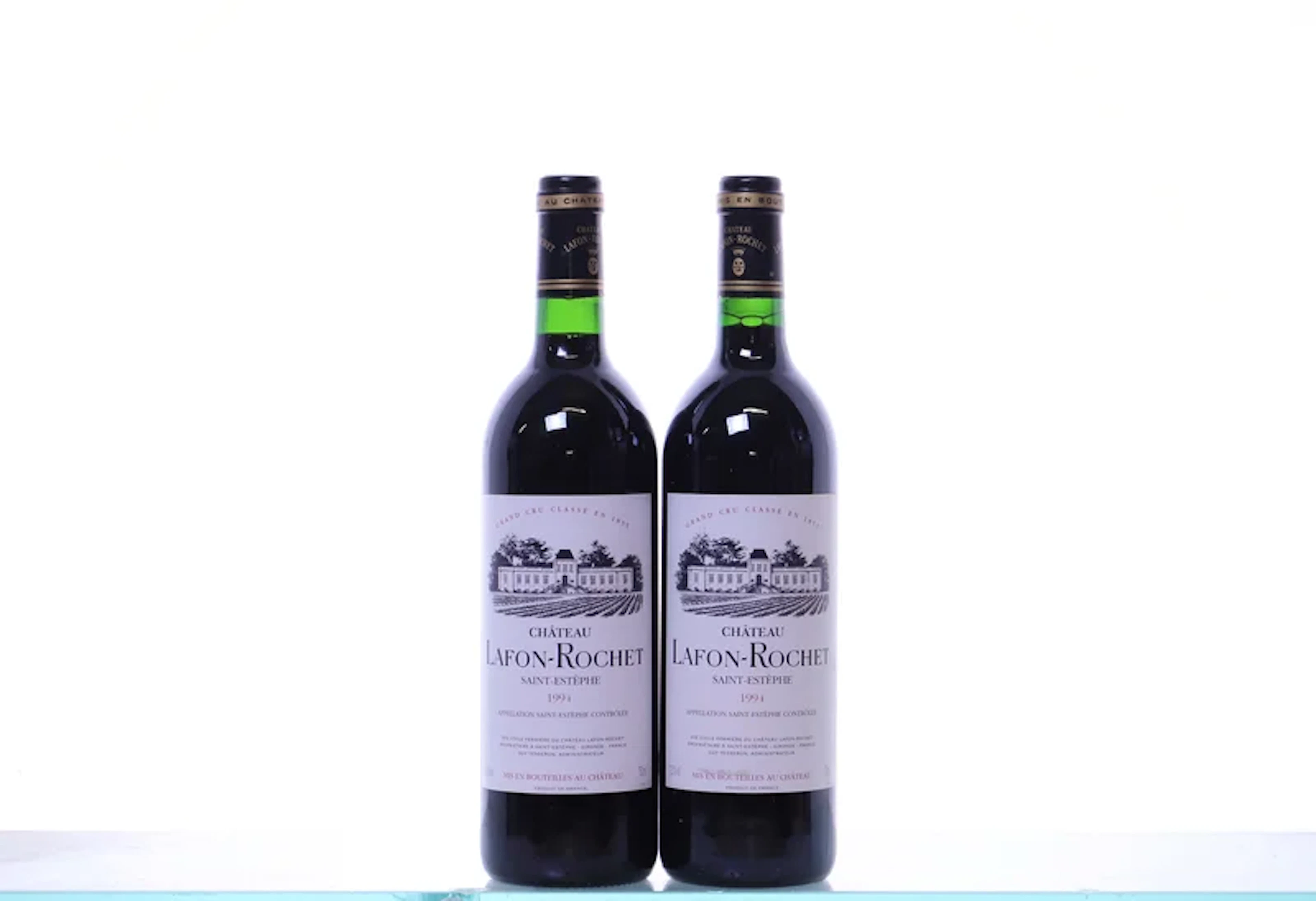 2 bottles. Château Lafon-Rochet 4ème Cru Saint-Estèphe, 1994.