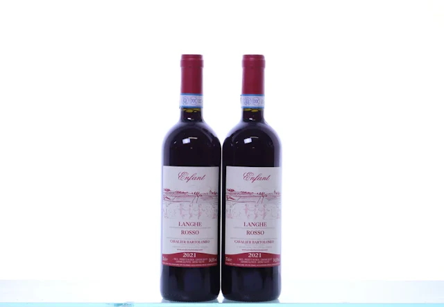 2 bottles. CAVALIER BARTOLOMEO Langhe Rosse, Enfant, 2021.