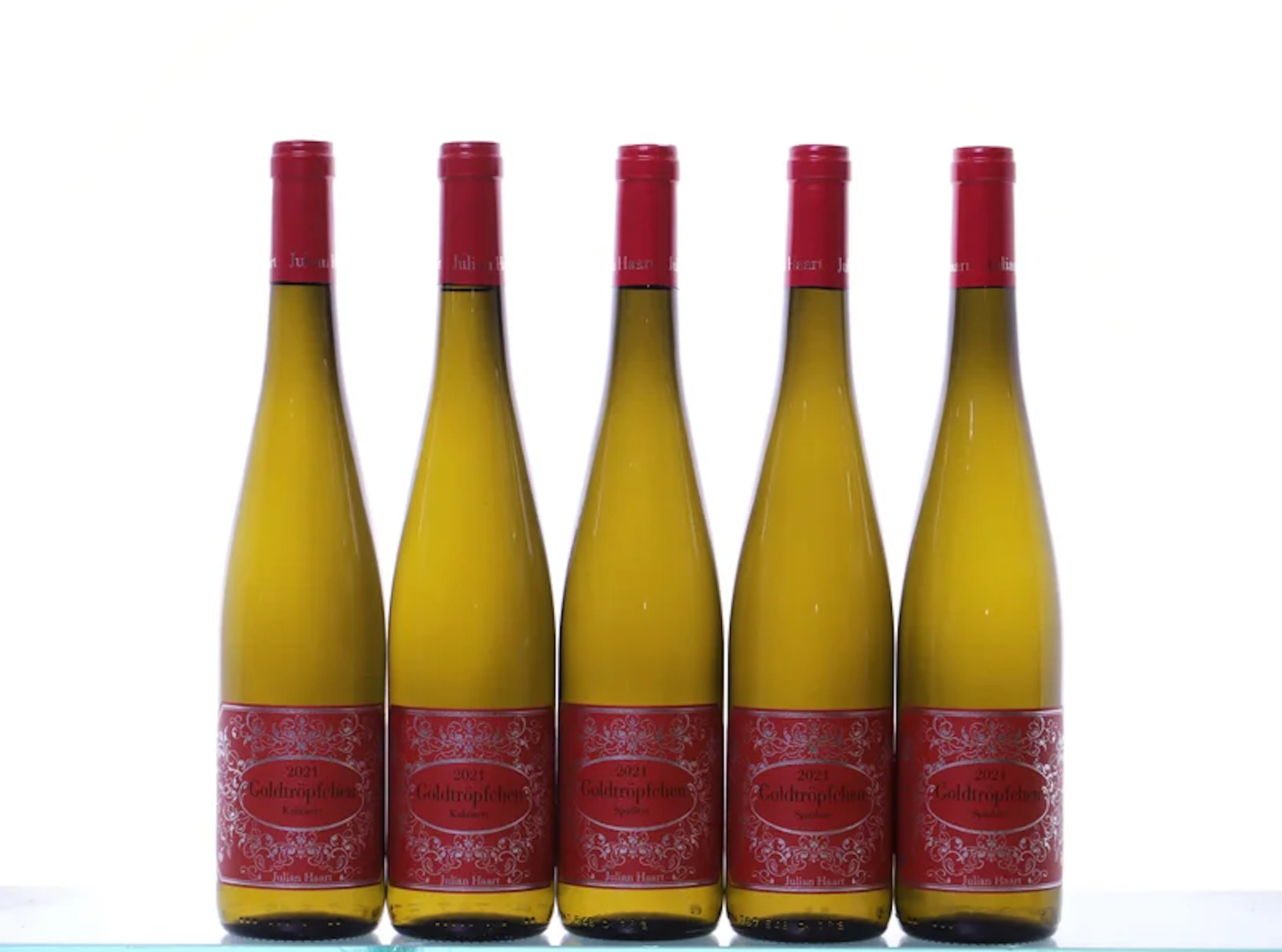 5 bottles. MOSEL Julian Haart, Piesporter Goldtröpfchen Riesling