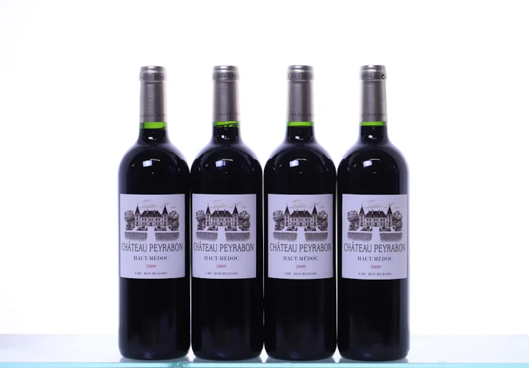 4 bottles. Château Peyrabon Cru Bourgeois Haut-Médoc, 2009.
