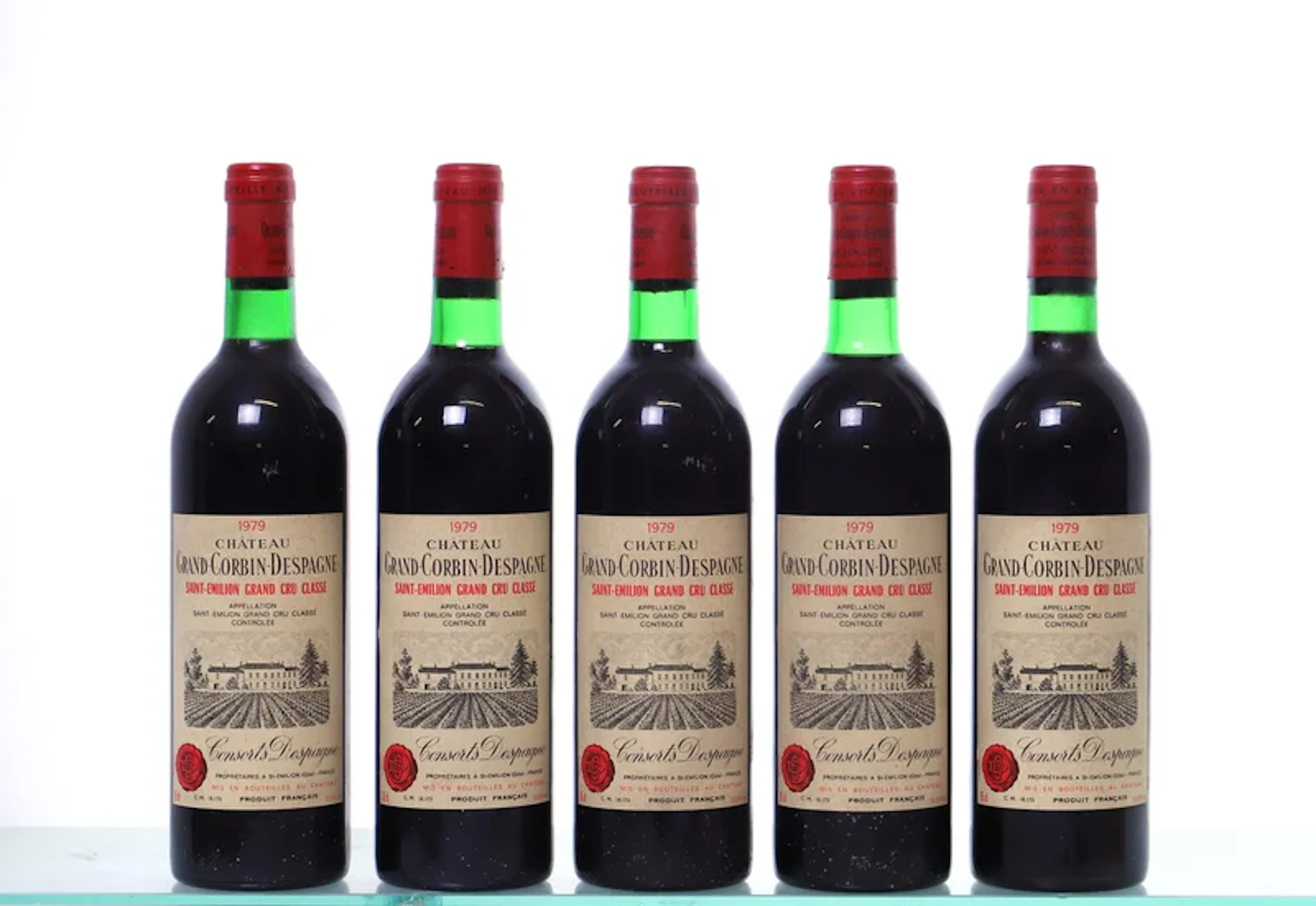 5 bottles. Château Grand Corbin-Despagne Grand Cru Classé Saint-Emilion, 1979.