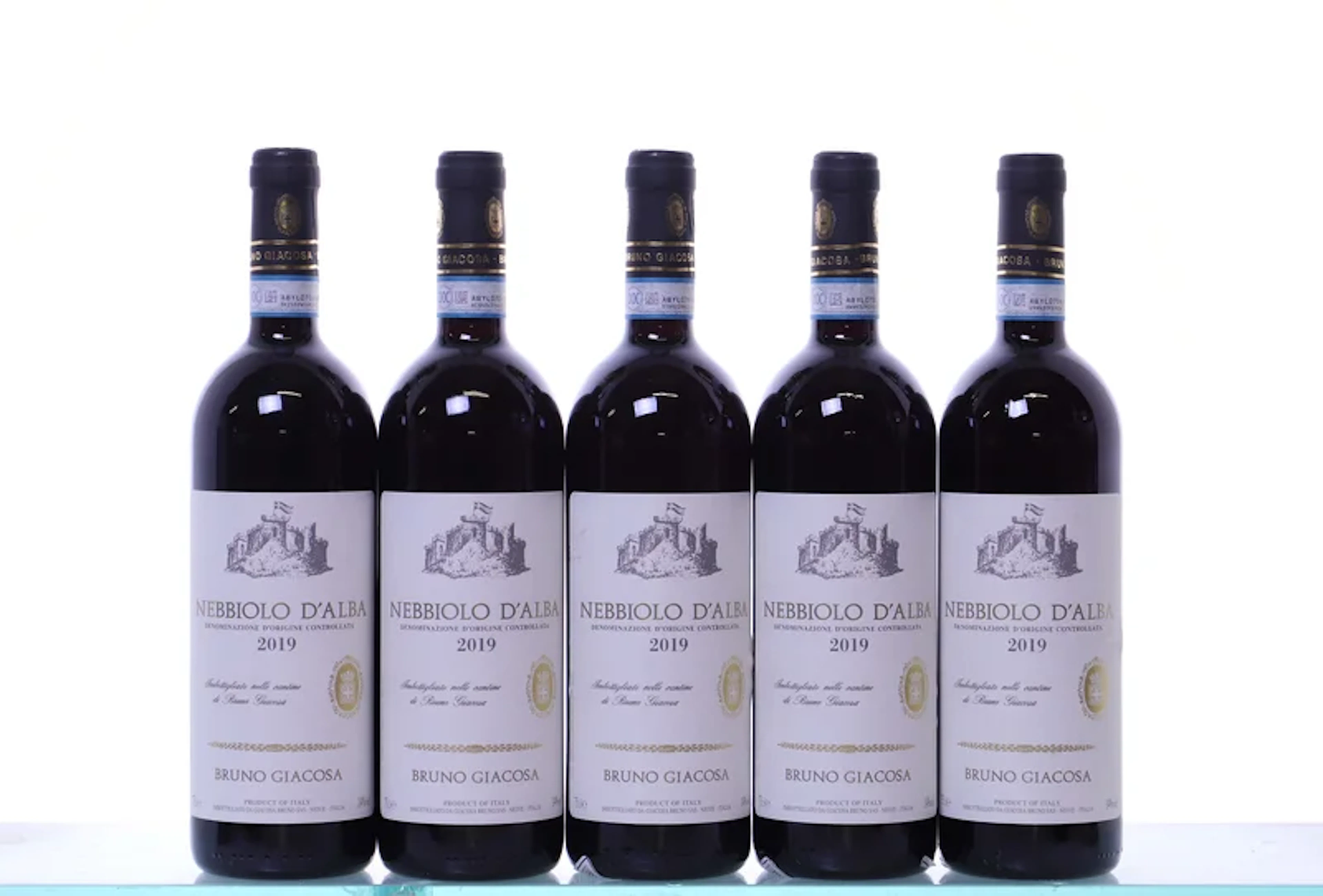 5 bottles. GIACOSA Bruno, Nebbiolo d'Alba, 2019.