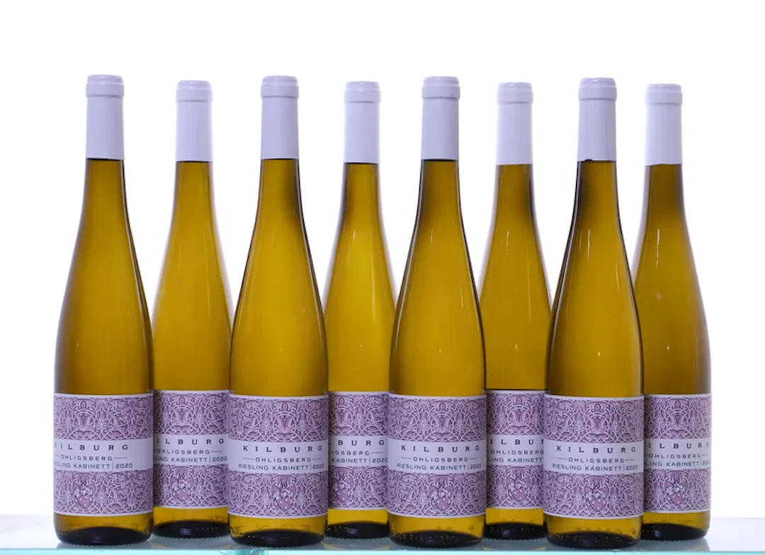 8 bottles. MOSEL Kilburg Max, Wintericher Ohligsberg, Riesling Kabinett, 2020.
