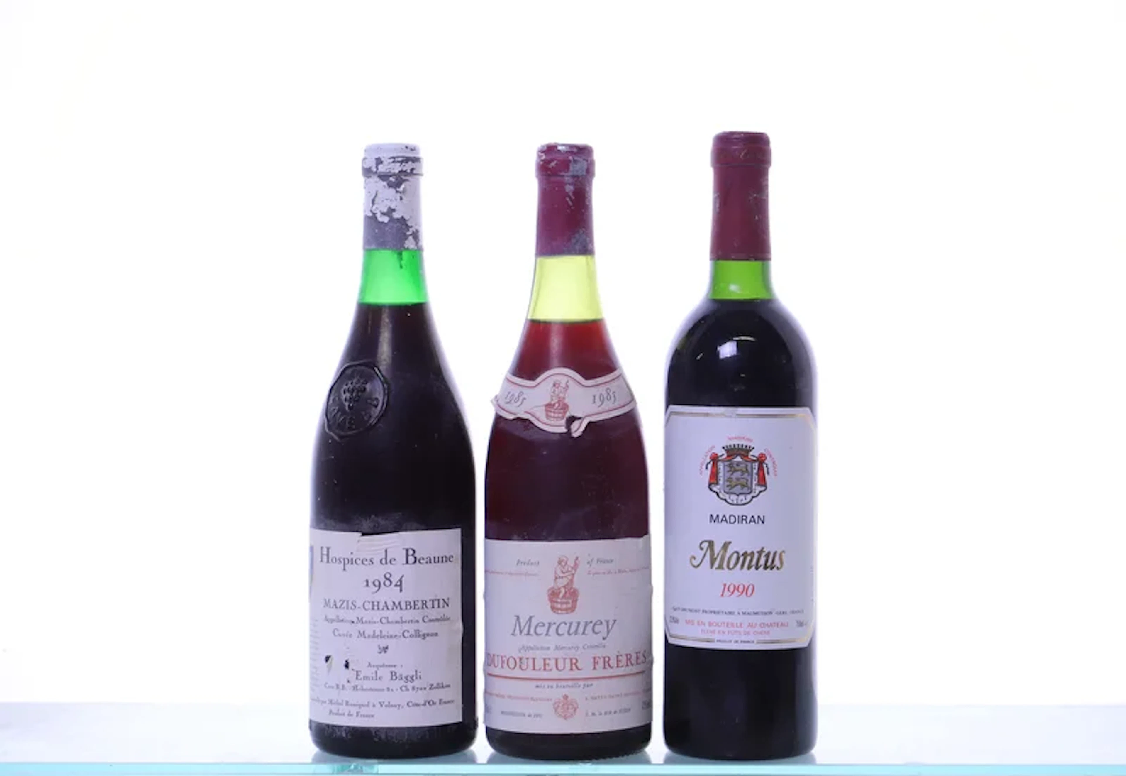 3 bottles. FRANCE mixed. 1x 1984 Mazis-Chambertin, Hospice de Beaune