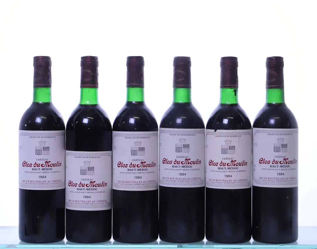 6 bottles. Château Clos du Moulin Médoc, 1984.