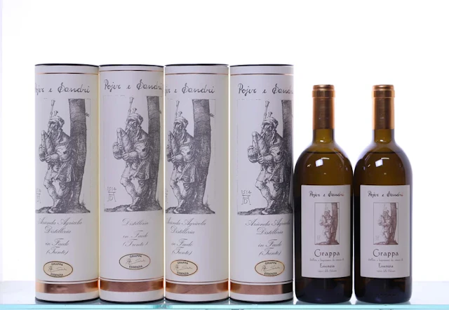 6 bottles 50cl, 4 in OC-1. GRAPPA Pojer & Sandri, Essenzia, Dolomiti.