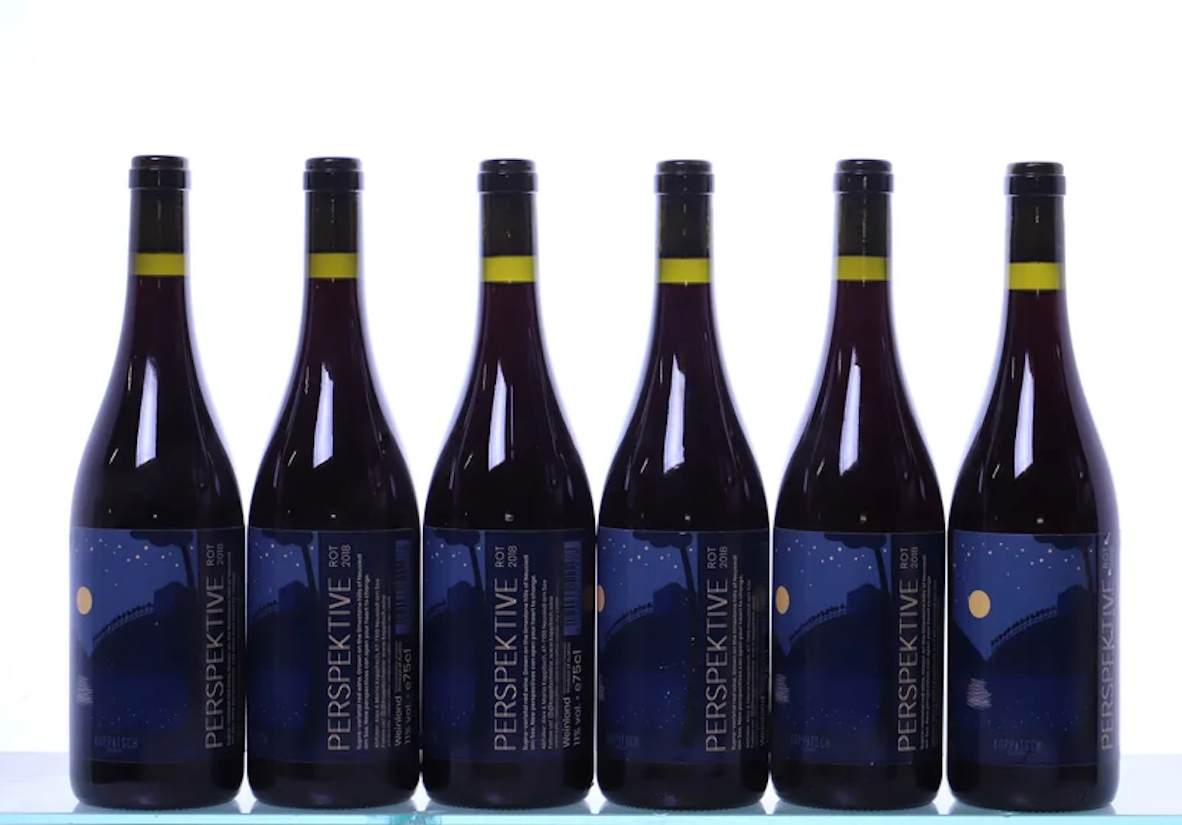 6 bottles. NEUSIEDLERSEE Koppitsch, Perspektive Rot, 2018.
