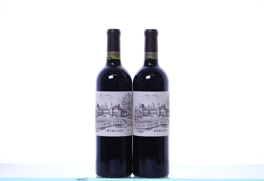 2 bottles. Château Durfort-Vivens 2ème Cru Margaux, 2021. Rating: P93.