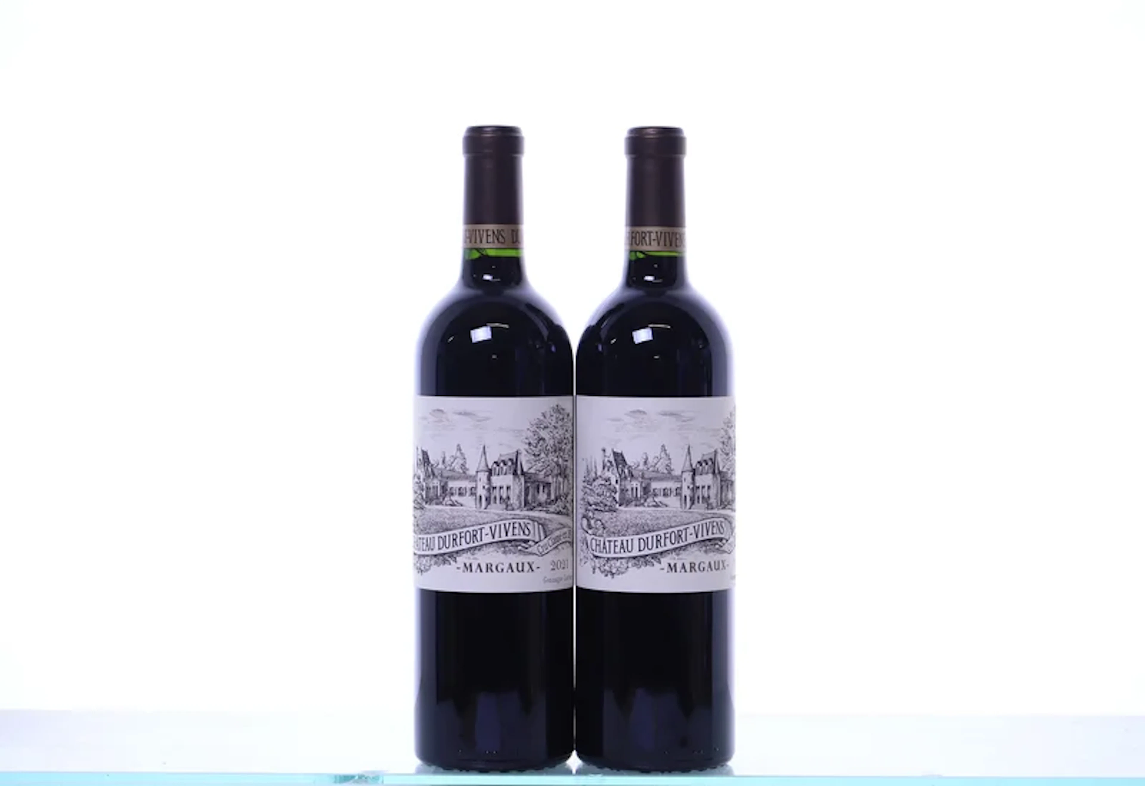 2 bottles. Château Durfort-Vivens 2ème Cru Margaux, 2021. Rating: P93.