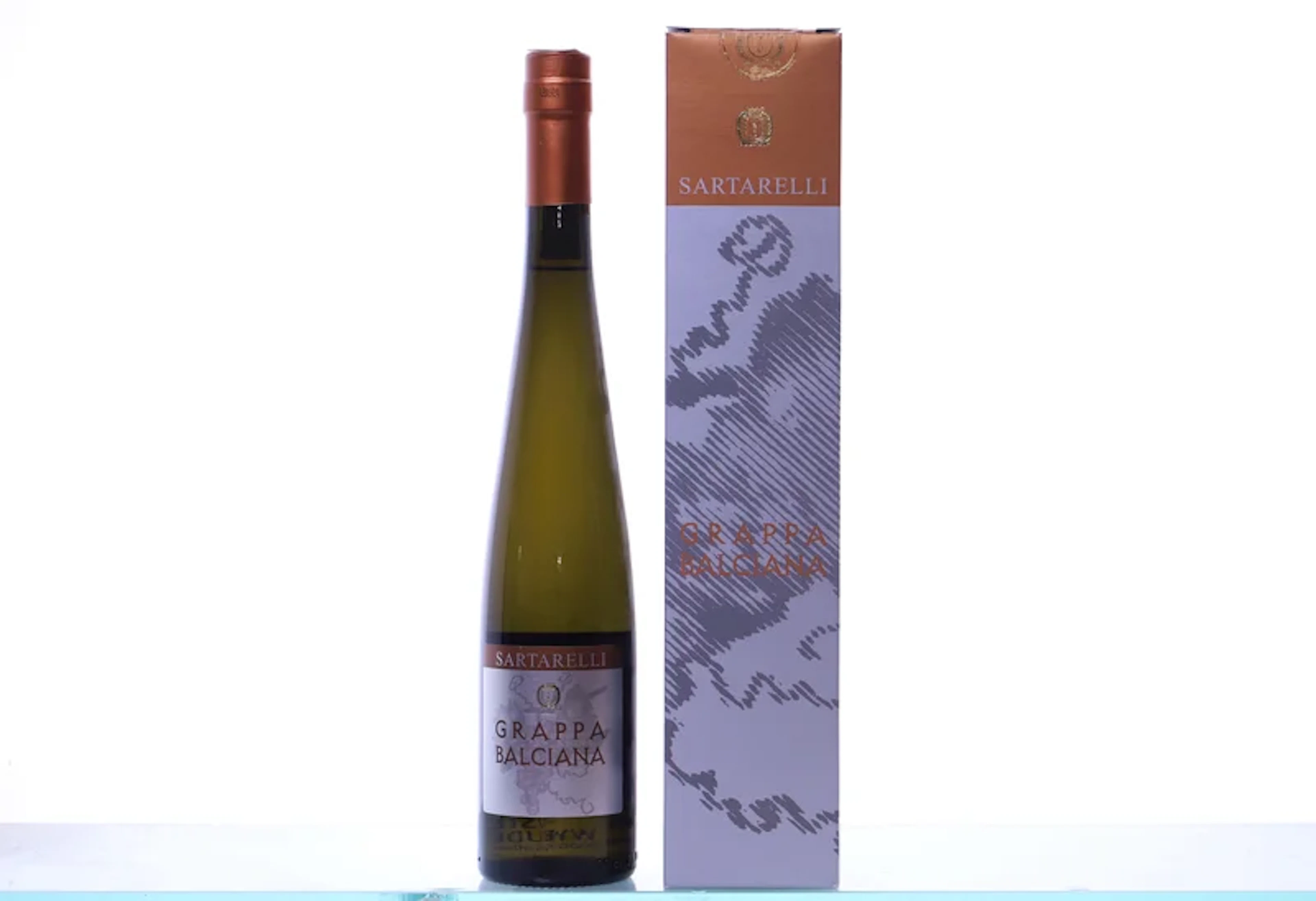 12 bottles 50cl, OC-1. GRAPPA Sartarelli, Grappa Balciana.