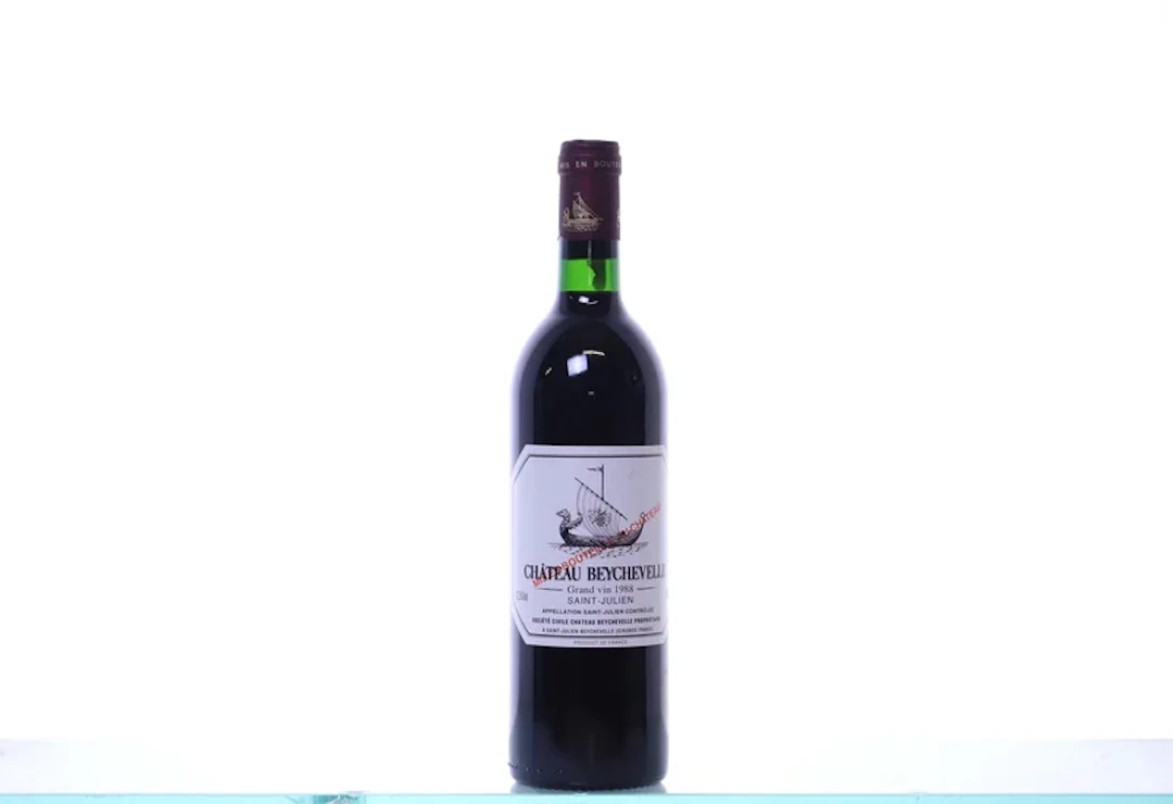 1 bottle. Château Beychevelle 4ème Cru Saint-Julien, 1988. Rating: WS90.