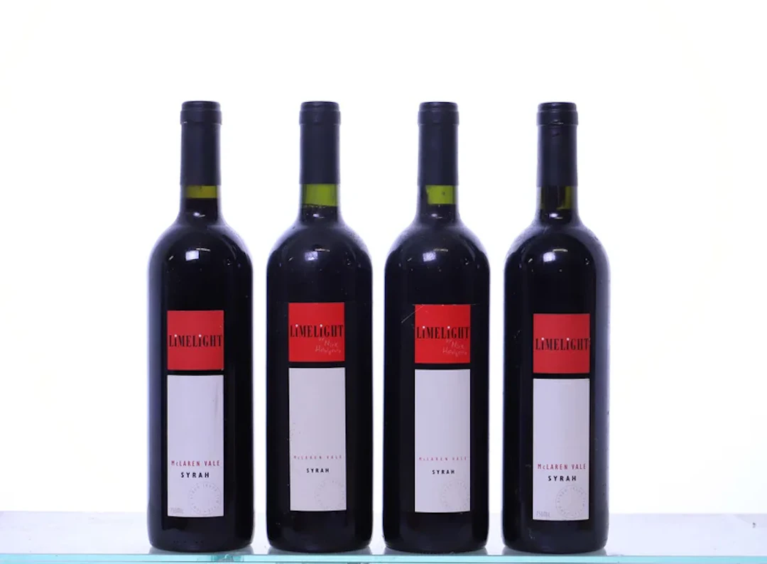 4 bottles. H.P WINES Limelight Syrah. 2x 1998, 2x 1999.