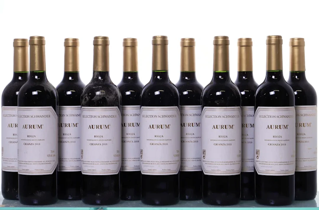 11 bottles. RIOJA Aurum, Crianza, 2018.