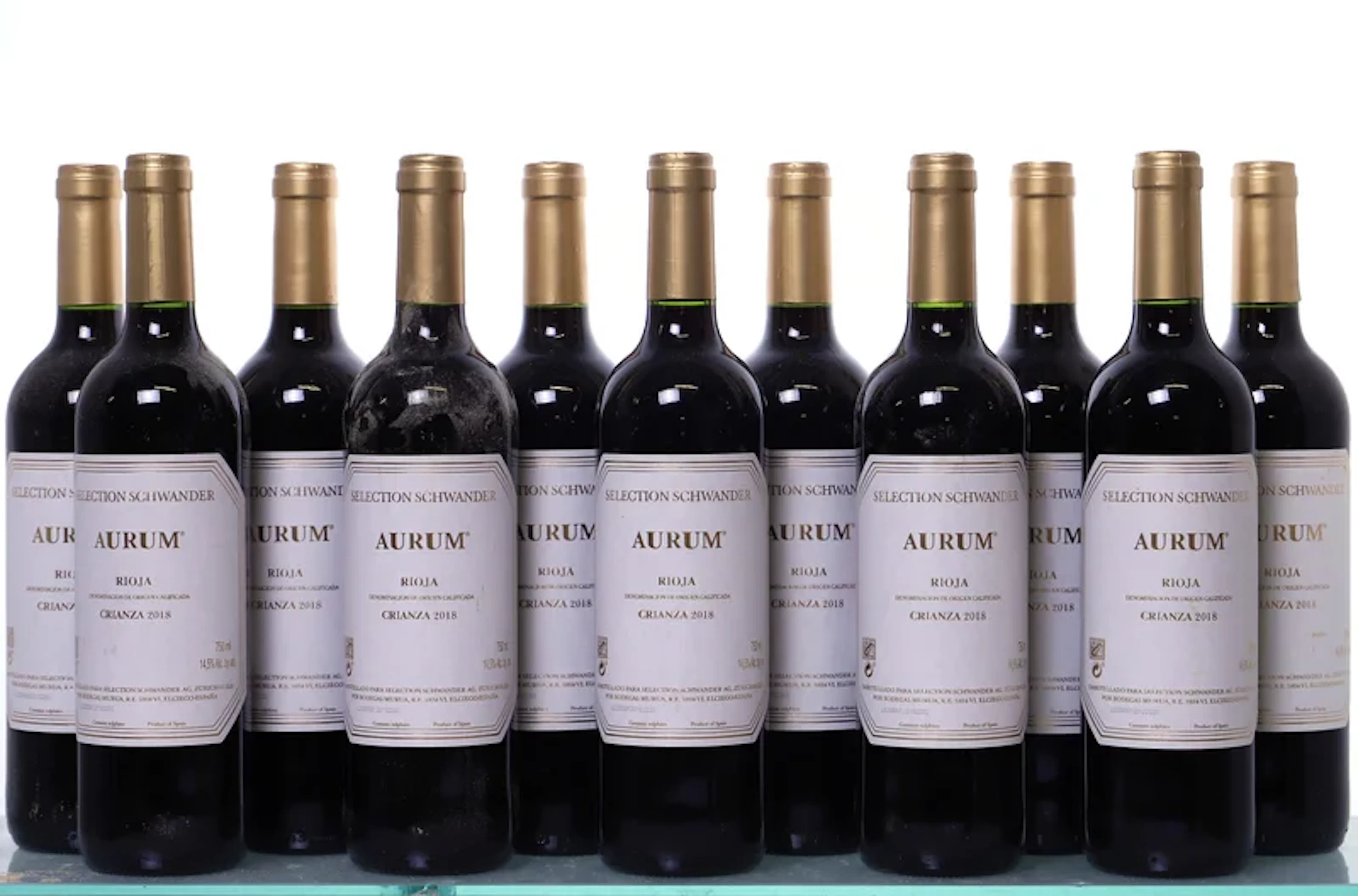 11 bottles. RIOJA Aurum, Crianza, 2018.