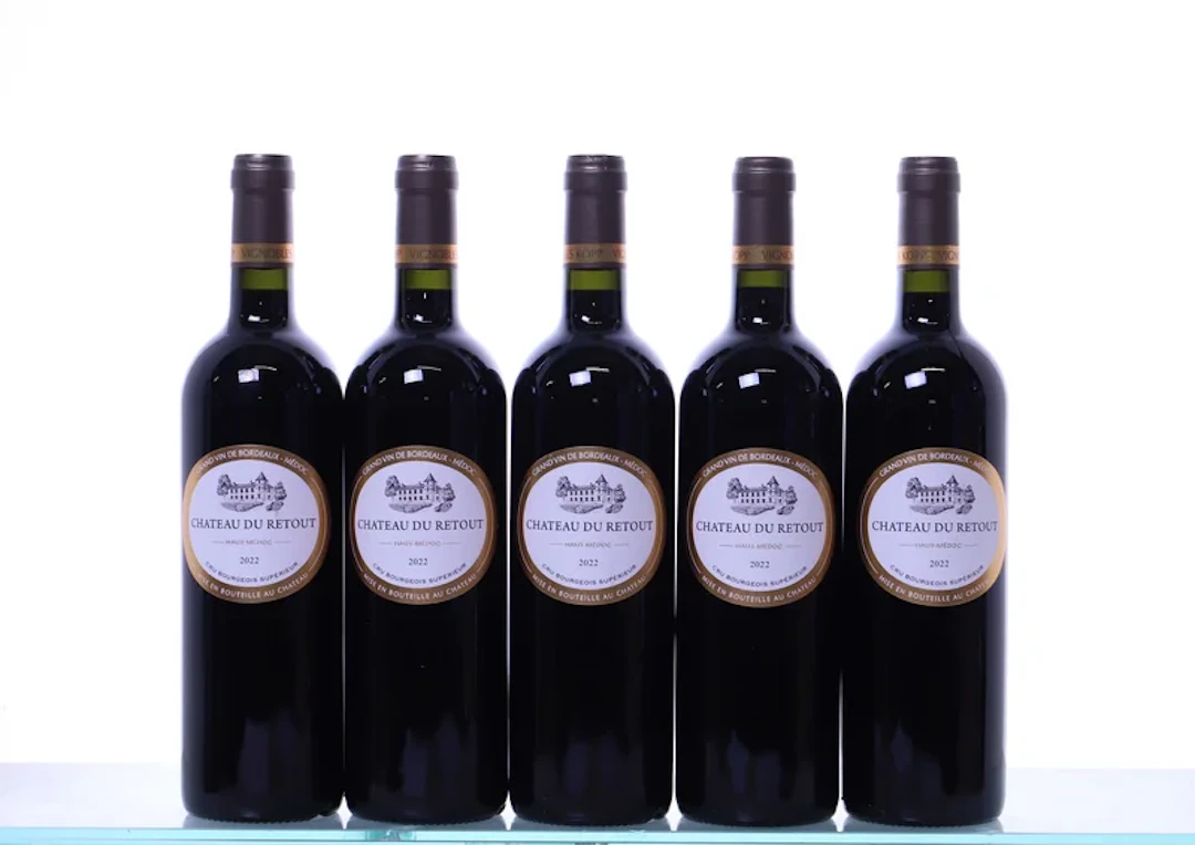 5 bottles. Château du Retout Cru Bourgeois Haut-Médoc, 2022. Rating: P91/WS92.