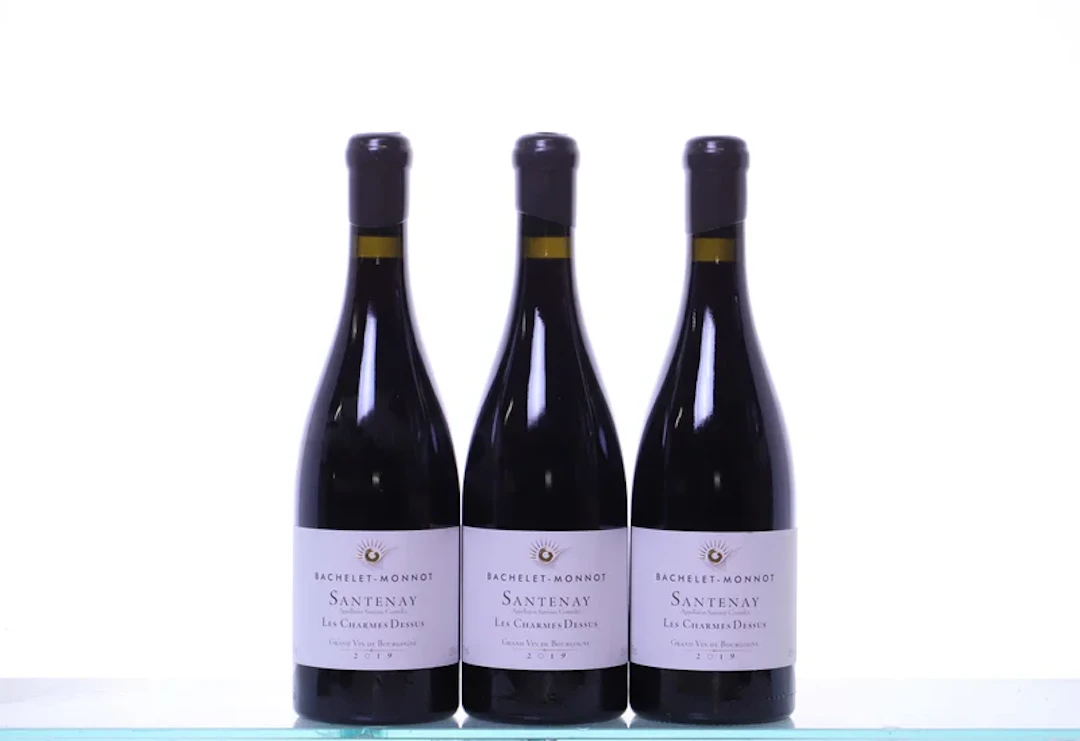 3 bottles. BACHELET-MONNOT, Santenay Les Charmes Dessus, 2019.