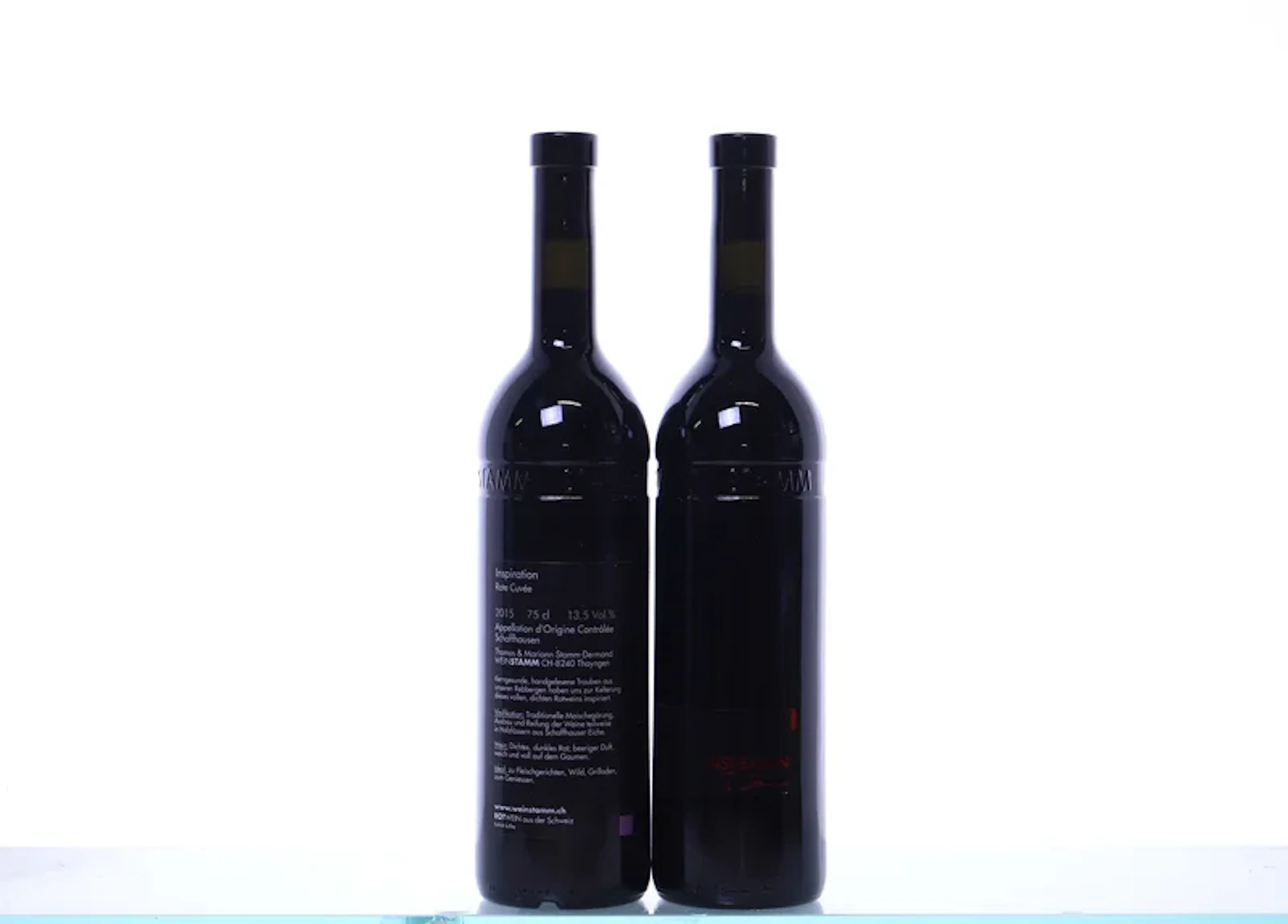 2 bottles. SCHAFFHAUSEN Stamm, Inspiration Rote Cuvée, 2015.