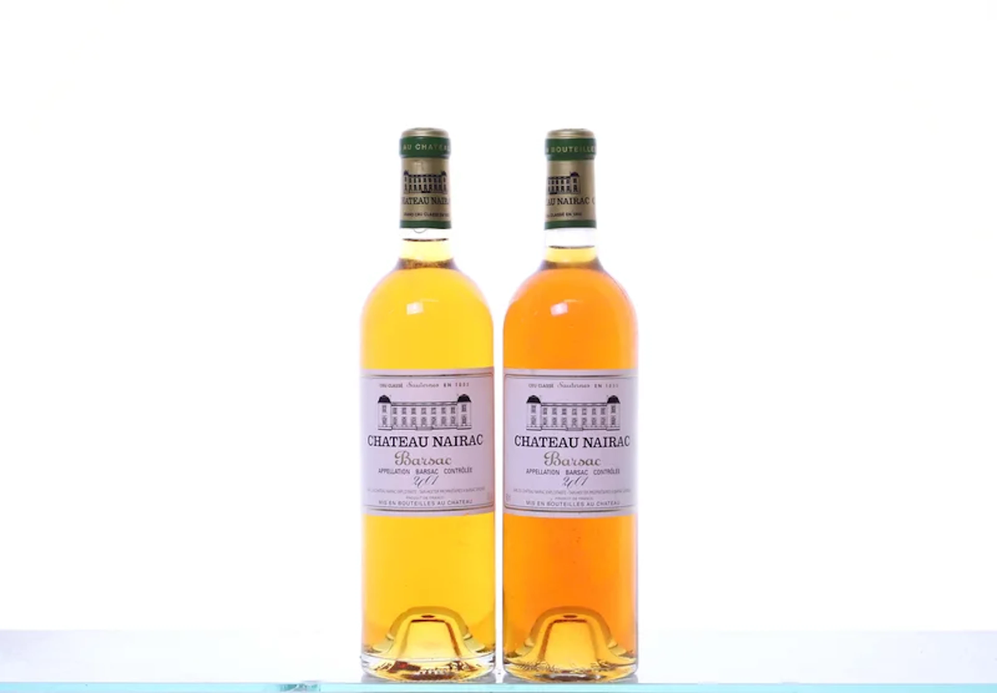 2 bottles. Château Nairac 2ème Cru Barsac, 2001. Rating: P91.