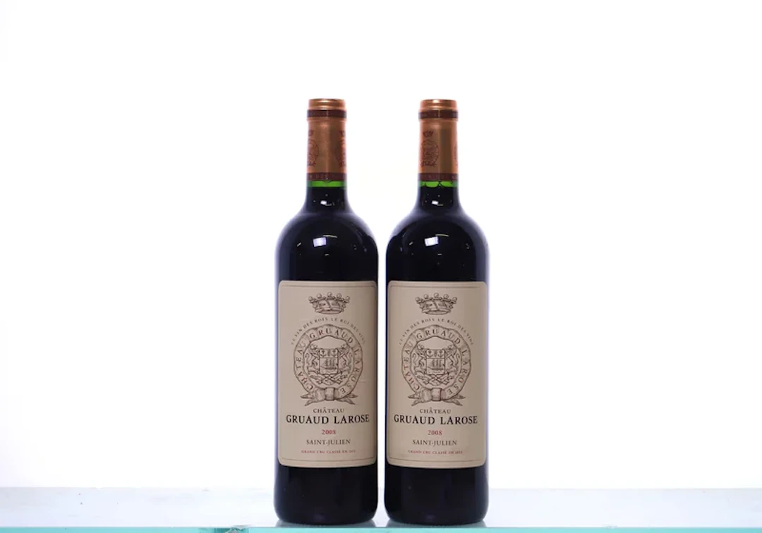 2 bottles. Château Gruaud Larose 2ème Cru Saint-Julien, 2008.