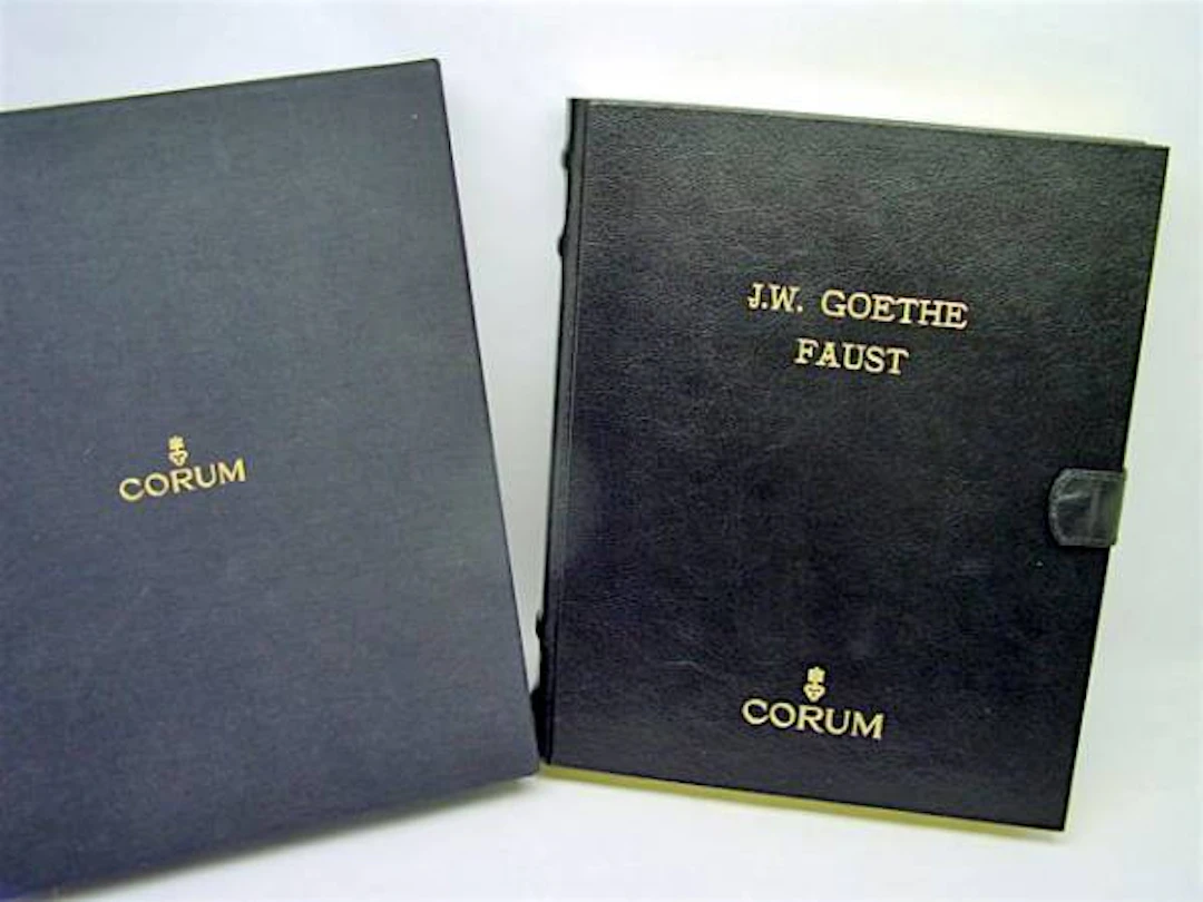 Corum spezielle Box Golden Book J.W. Goethe Faust