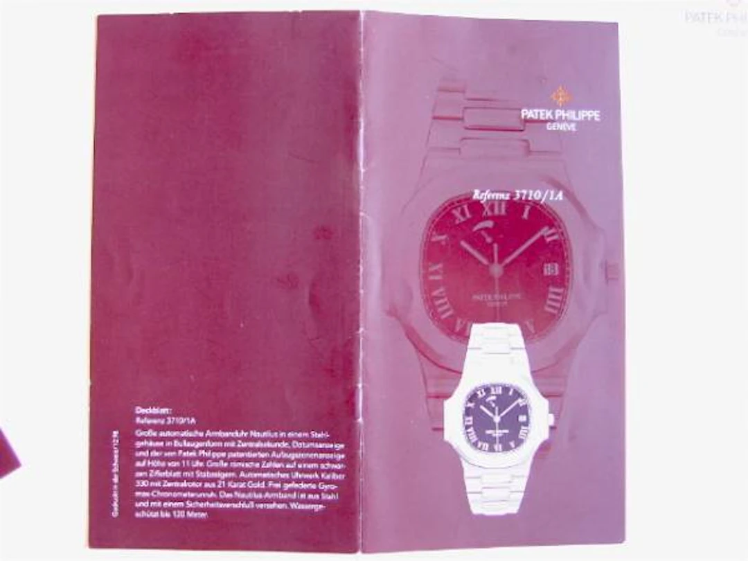 Patek Philippe Datenblatt und Beschreibung für die Nautilus Referenz 3710