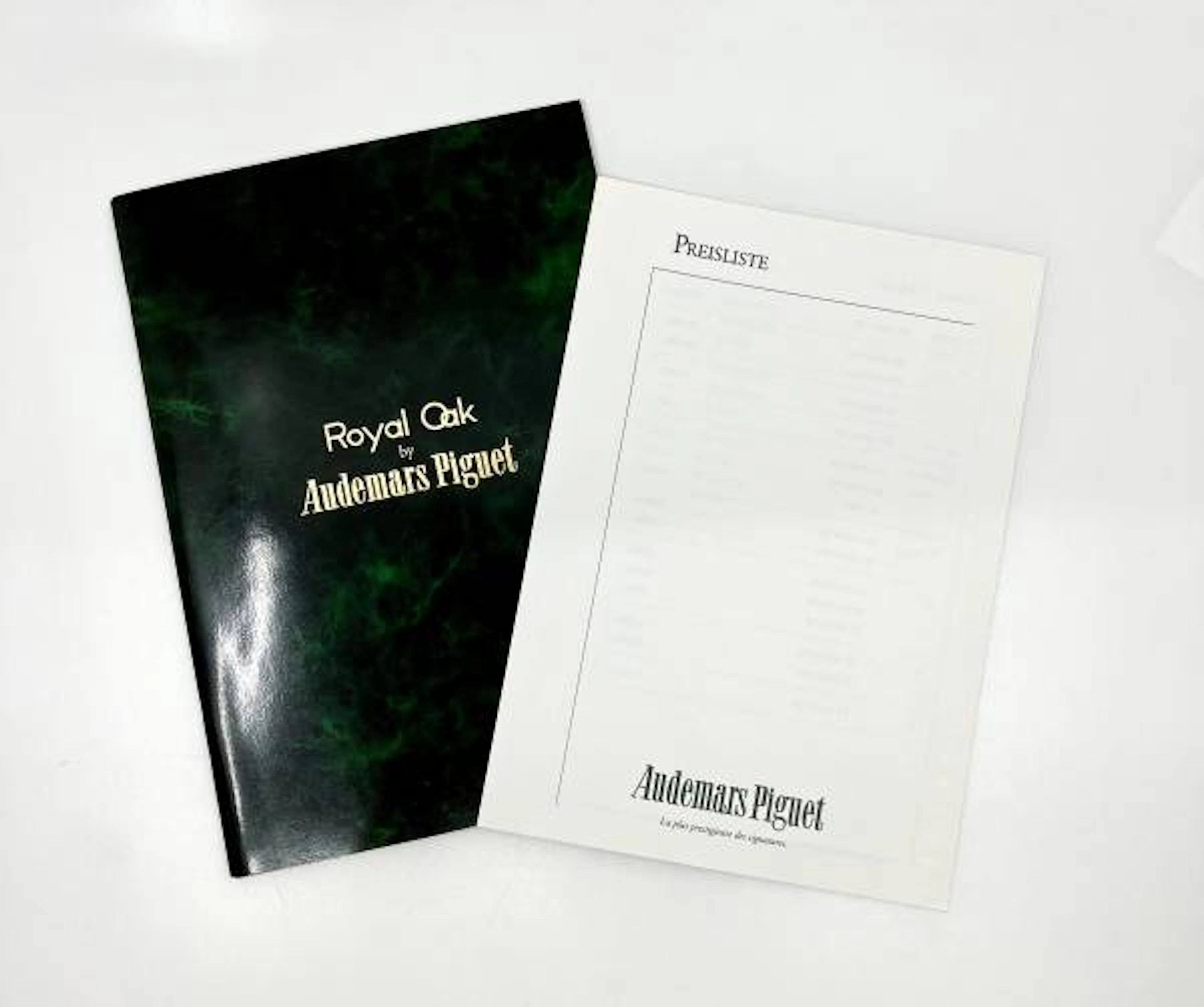 Audemars Piguet Royal Oak Katalog in englisch mit englischer Preisliste 1992