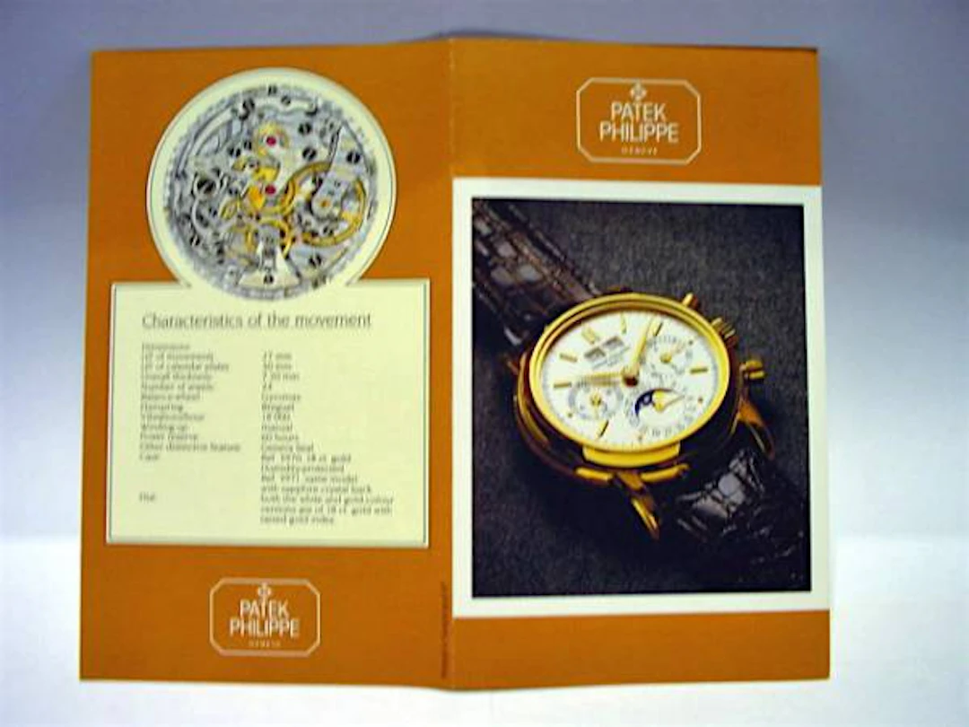 Patek Philippe Datenblatt und Beschreibung für die Referenzen 3970 und 3971