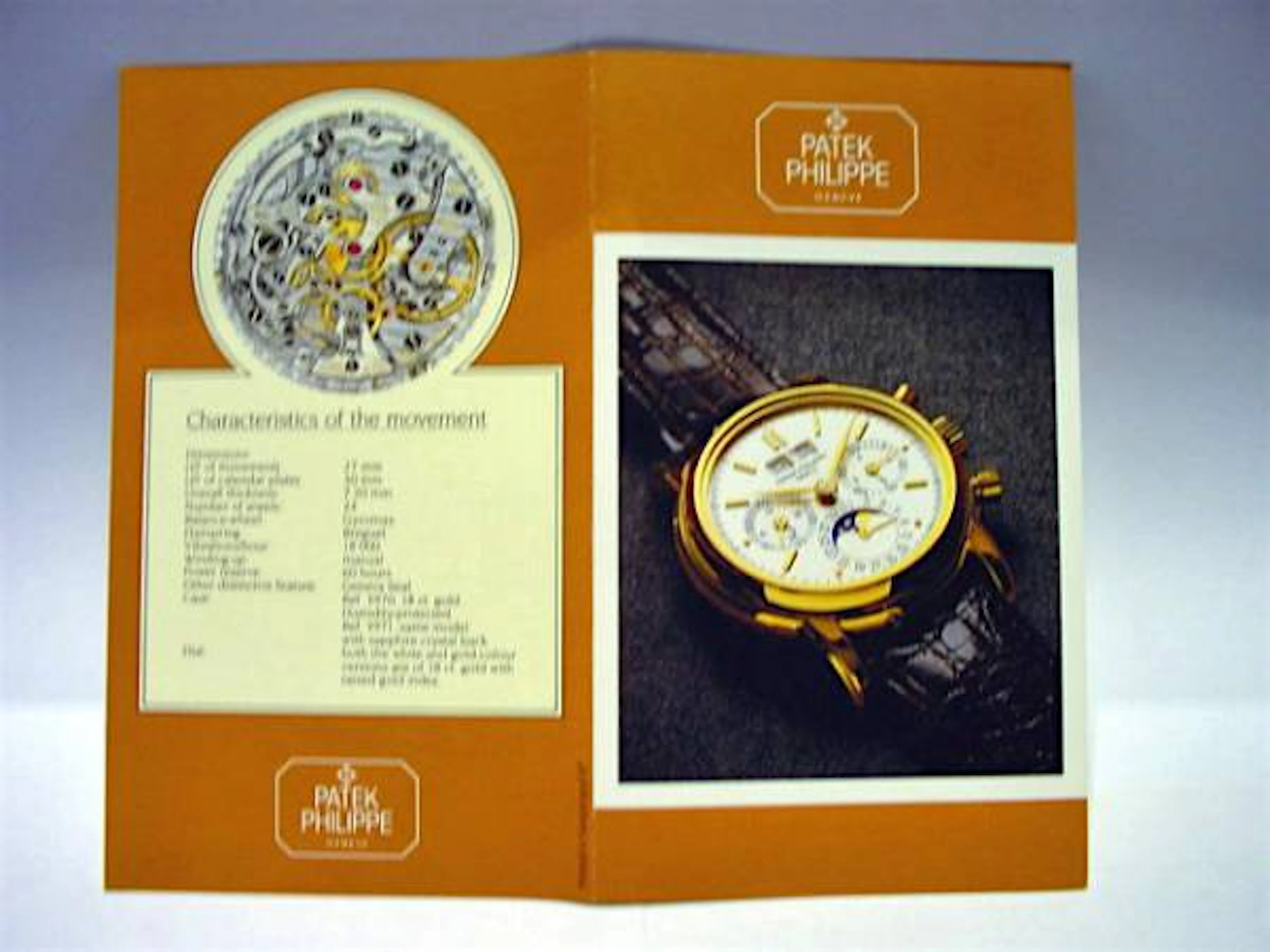 Patek Philippe Datenblatt und Beschreibung für die Referenzen 3970 und 3971