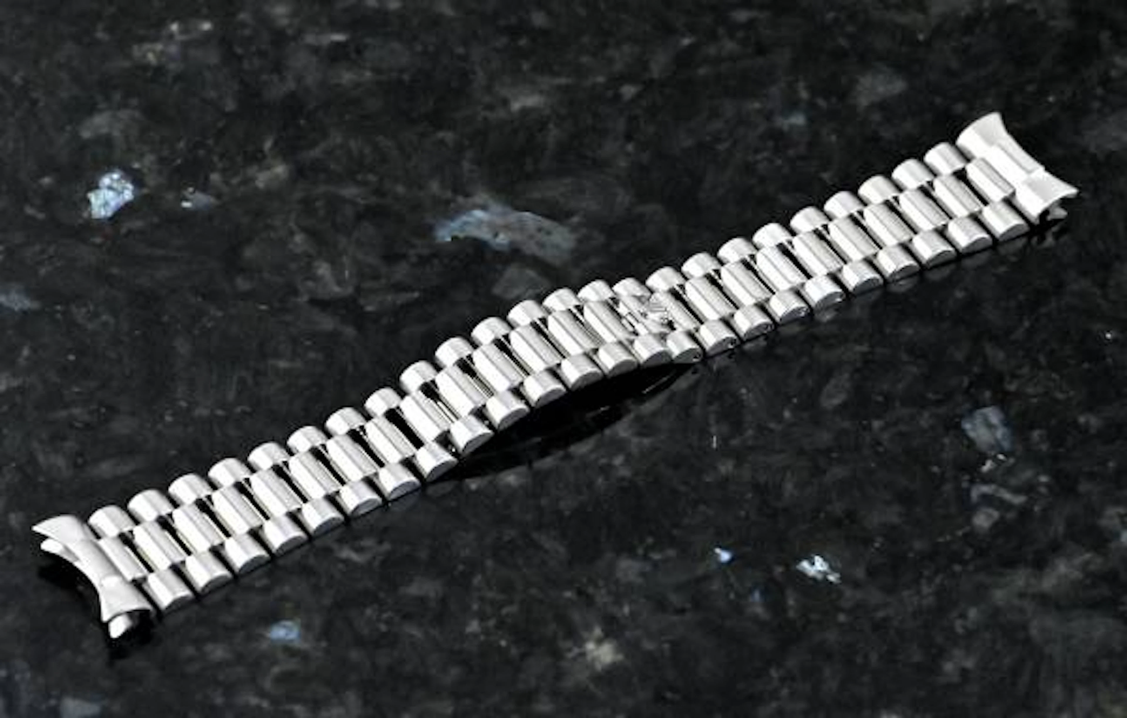 Rolex Day-Date 2 Präsident-Armband für die Ref. 218239 Weißgold 22 Links