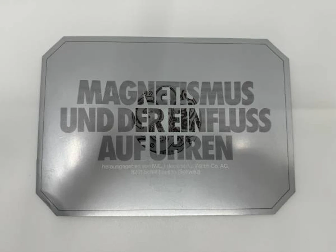 IWC Ingenieur SL1832 Magnetismus und der Einfluss auf Uhren 70er Jahre selten