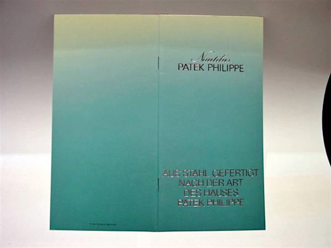 Patek Philippe seltenes Nautilus Booklet für die Referenz 3700 Stahl