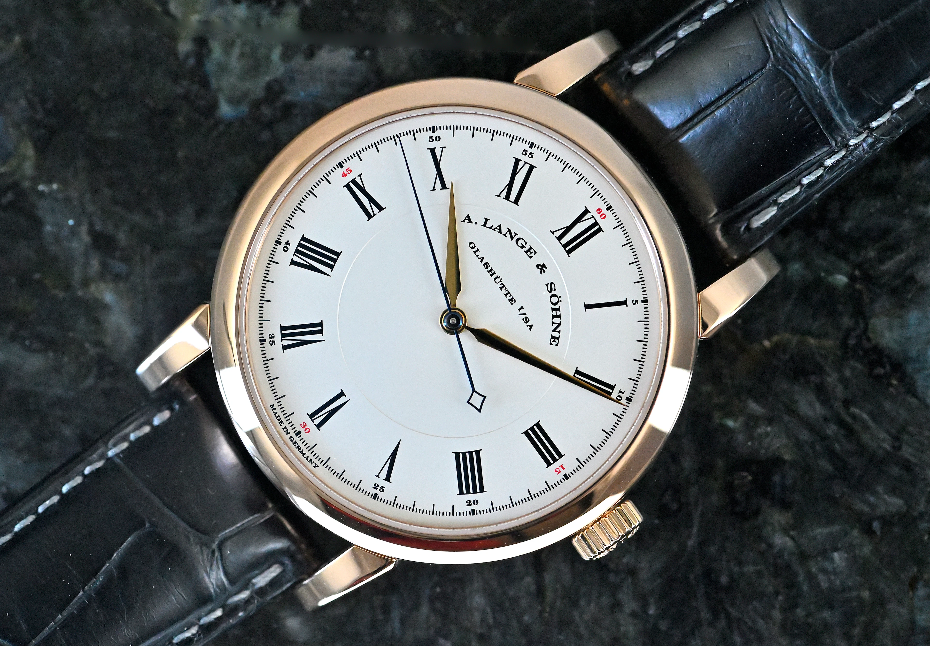 A. Lange und Soehne 232.032 Richard Lange Rotgold deutsches Full Set
