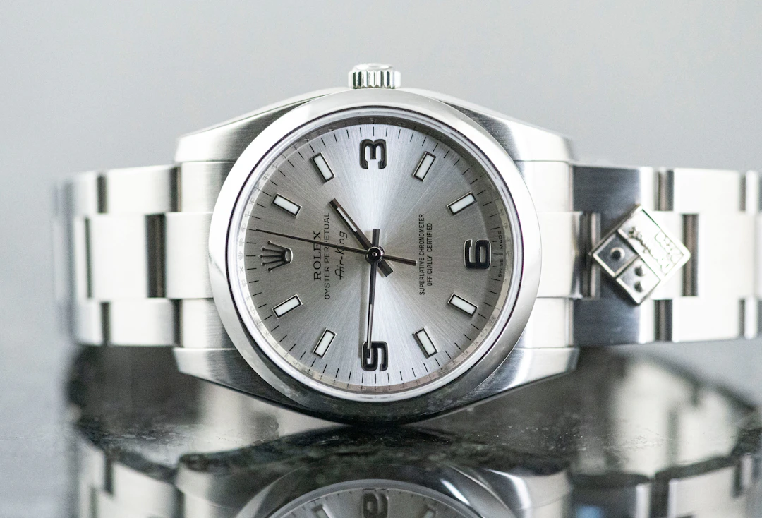 Rolex 114200 Air King Domino's Pizza limited Edition Stahl Full Set 2009