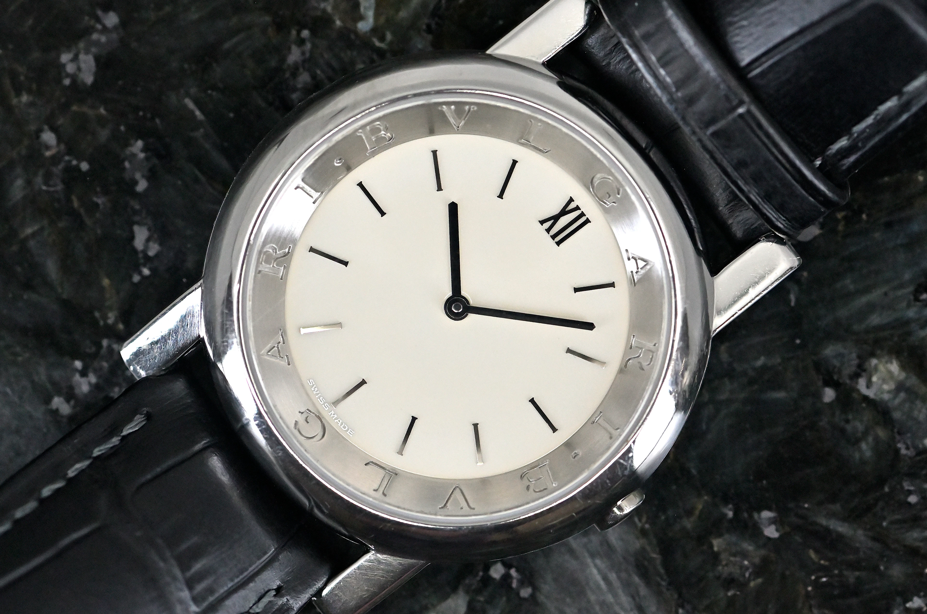 Bulgari AT 35 PL Anfiteatro Platin original Bvlgari Dornschließe in Platin