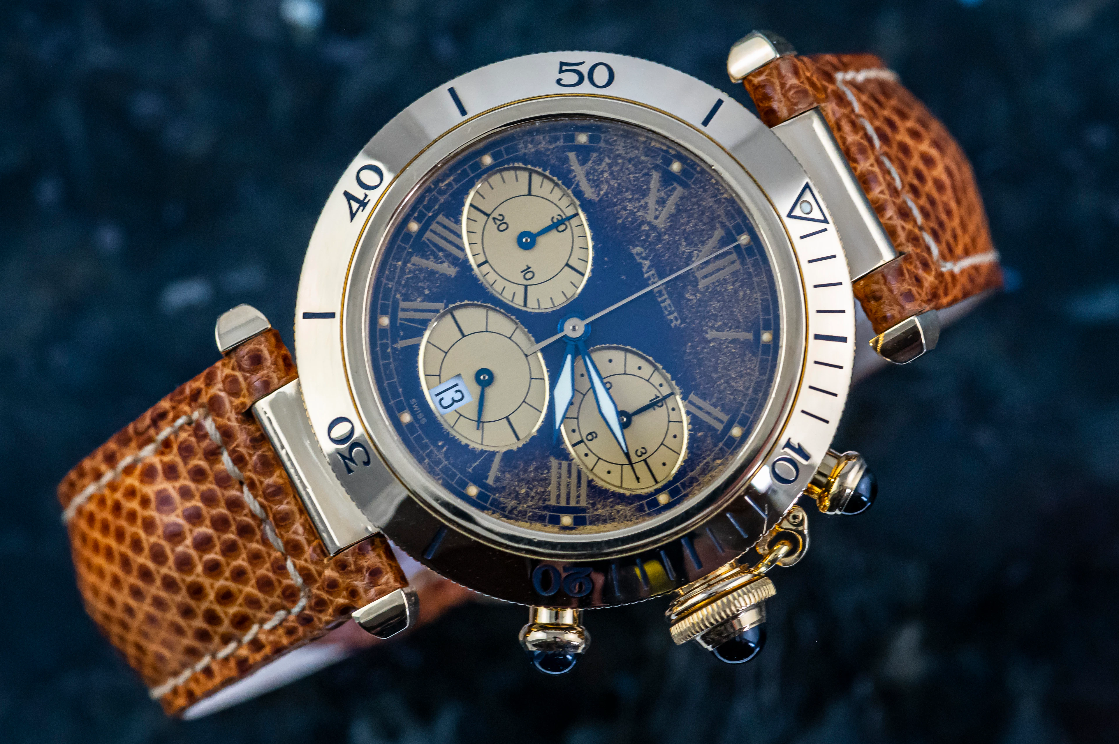 Cartier 30009 Pasha de Cartier Chronograph Full Set 1993