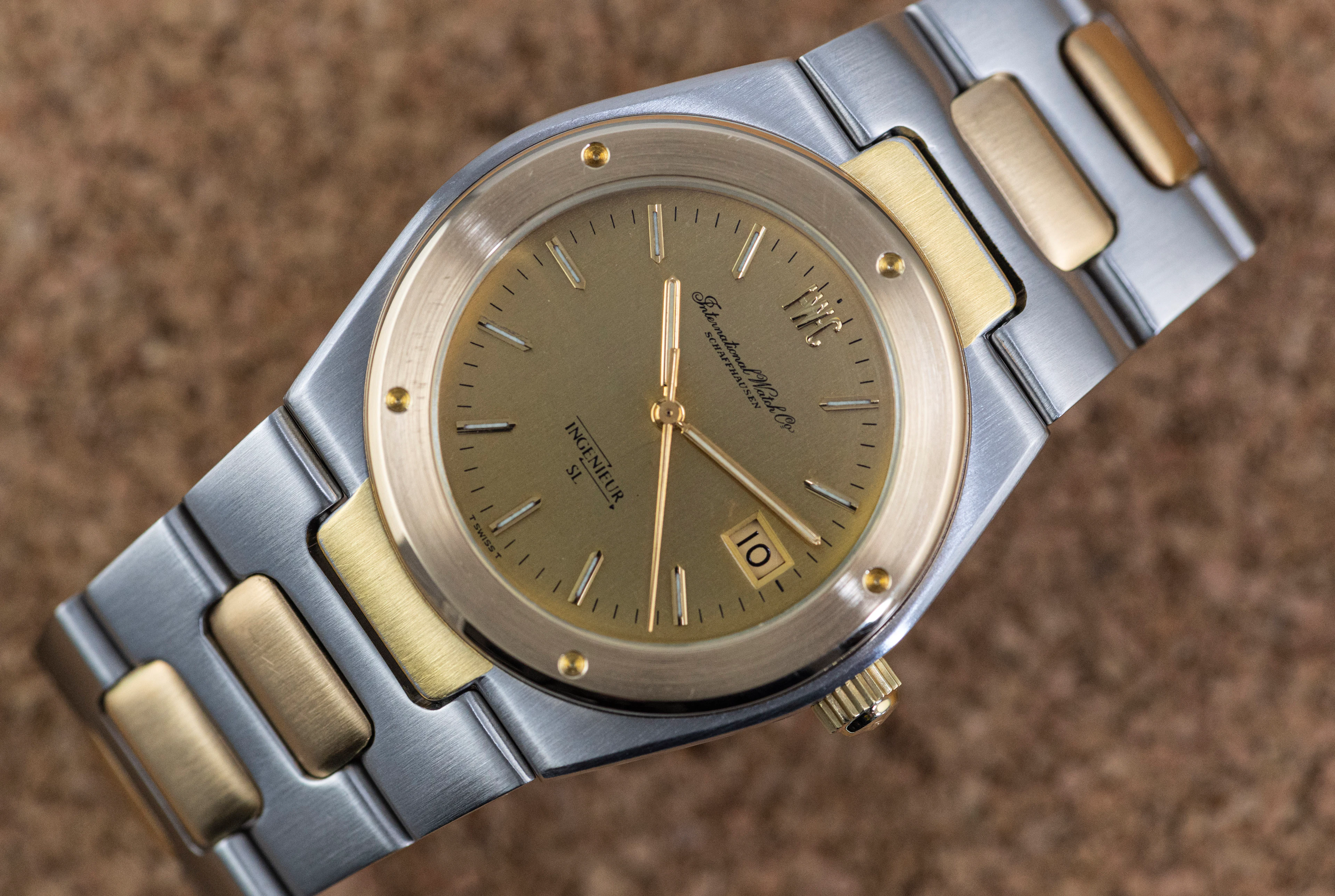 IWC SL 1832 Vintage Jumbo Ingenieur Stahl & Gold Collectors Full Set near NOS