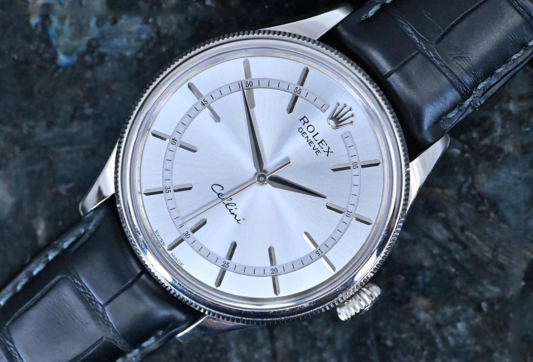 Rolex 50509 Cellini Time silver dial Weißgold Full Set 2020