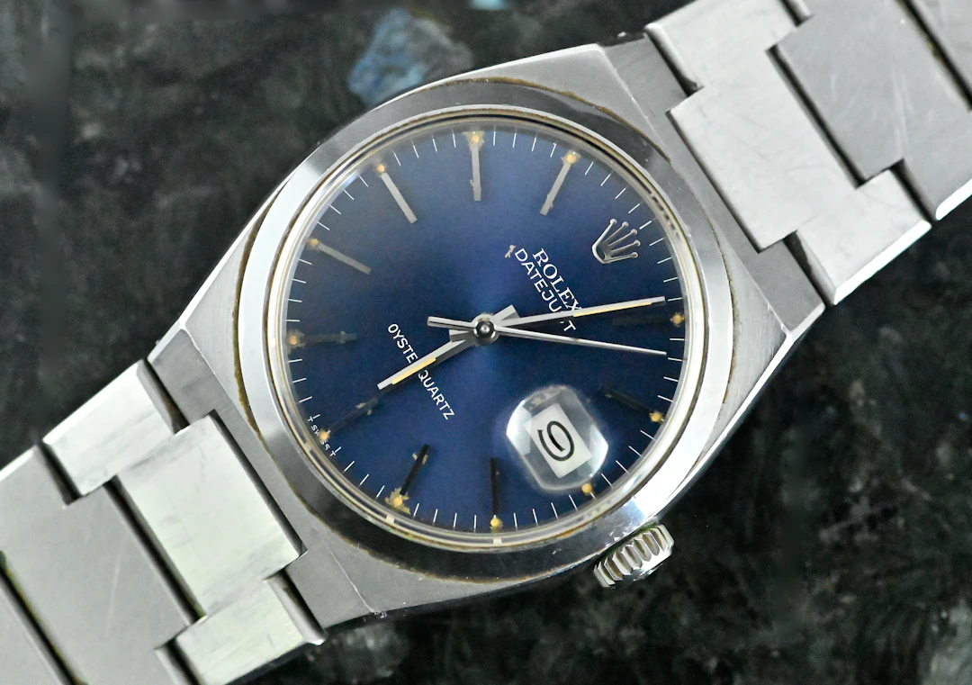 Rolex 17000 seltene Datejust Oysterquartz MK 1 / erste Serie blue
