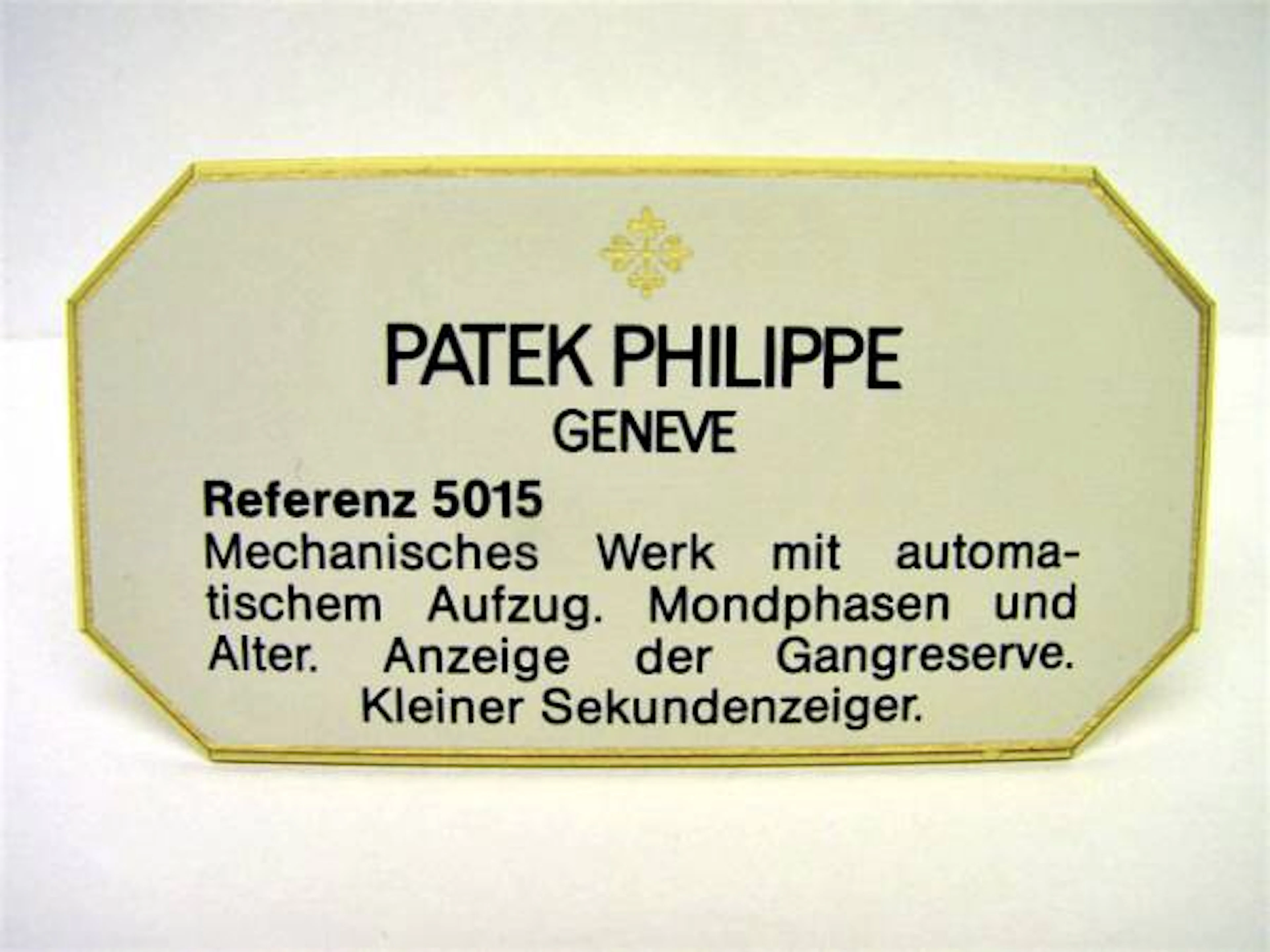Patek Philippe Konzessionär Dekorationsständer Ref. 5015 kleine Komplikation
